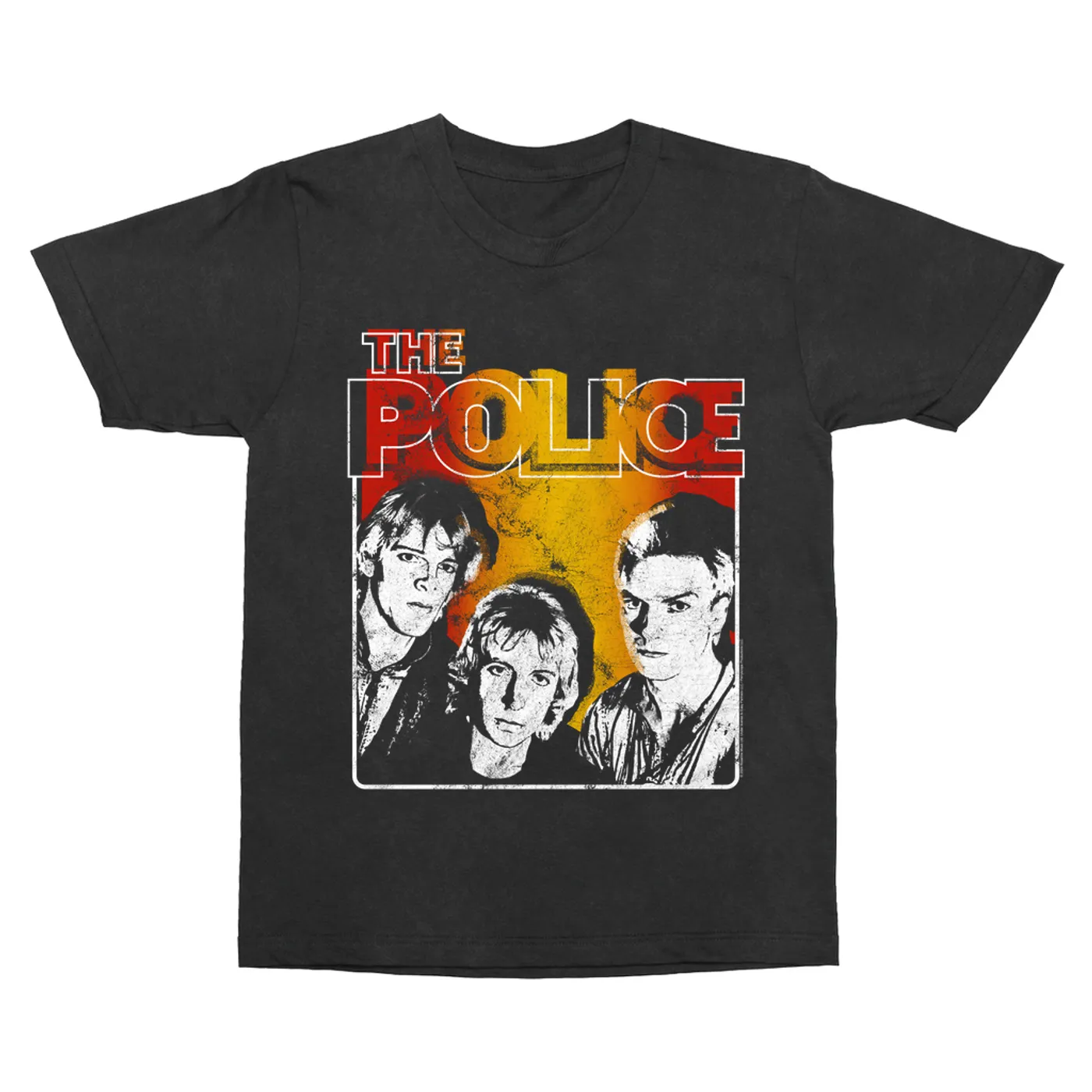 The Police T-Shirt | Outlandos Ombre Trio Distressed (Merchbar Exclusive) The Police Vintage Shirt