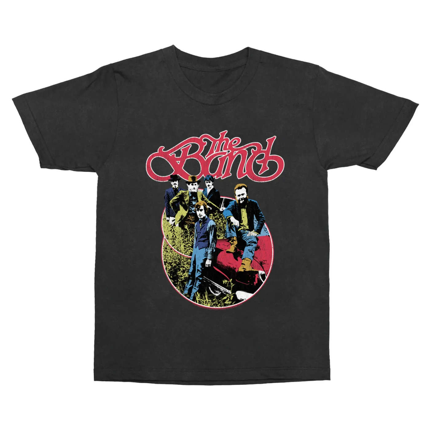 The Band T-Shirt | Group Photo Car Design Distressed The Band Vintage Shirt
