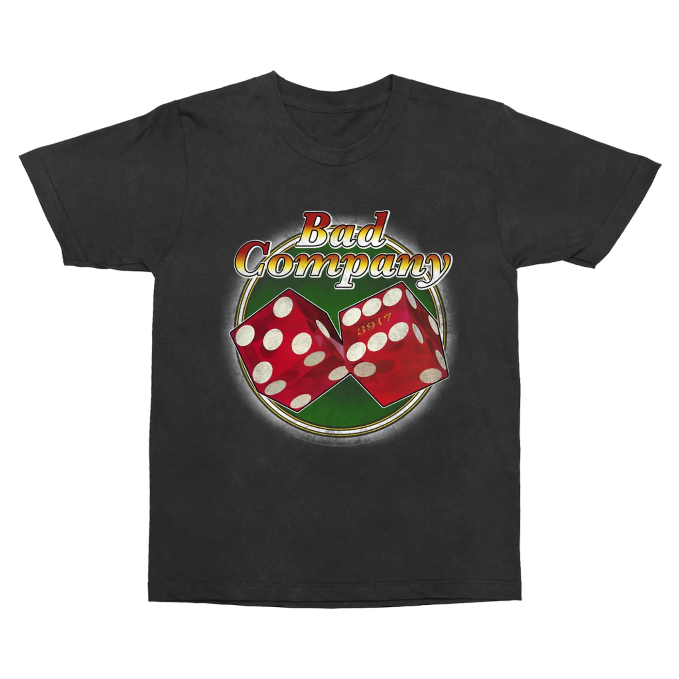 Bad Company T-Shirt | Straight Shooter Roll The Dice Distressed Bad Company Vintage Shirt