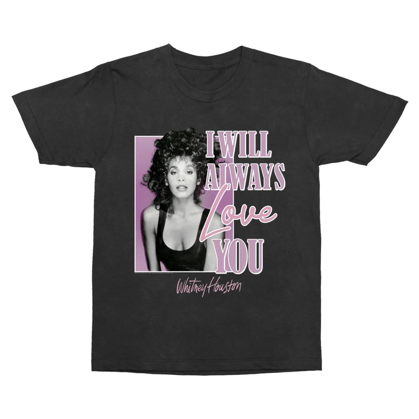 Whitney Houston T-Shirt | Purple I Will Always Love You Design Whitney Houston Vintage Shirt