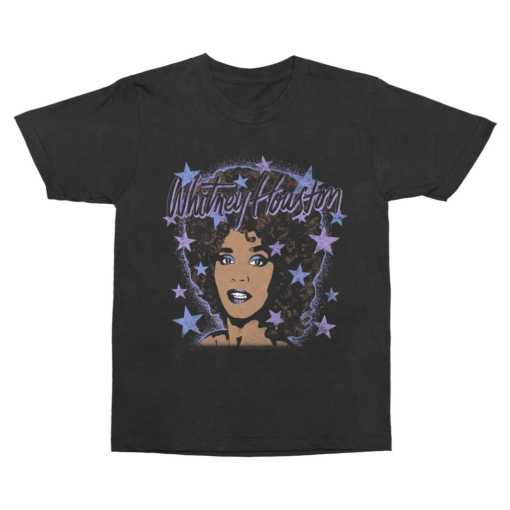 T-Shirt | Purple Stars Design Vintage Shirt