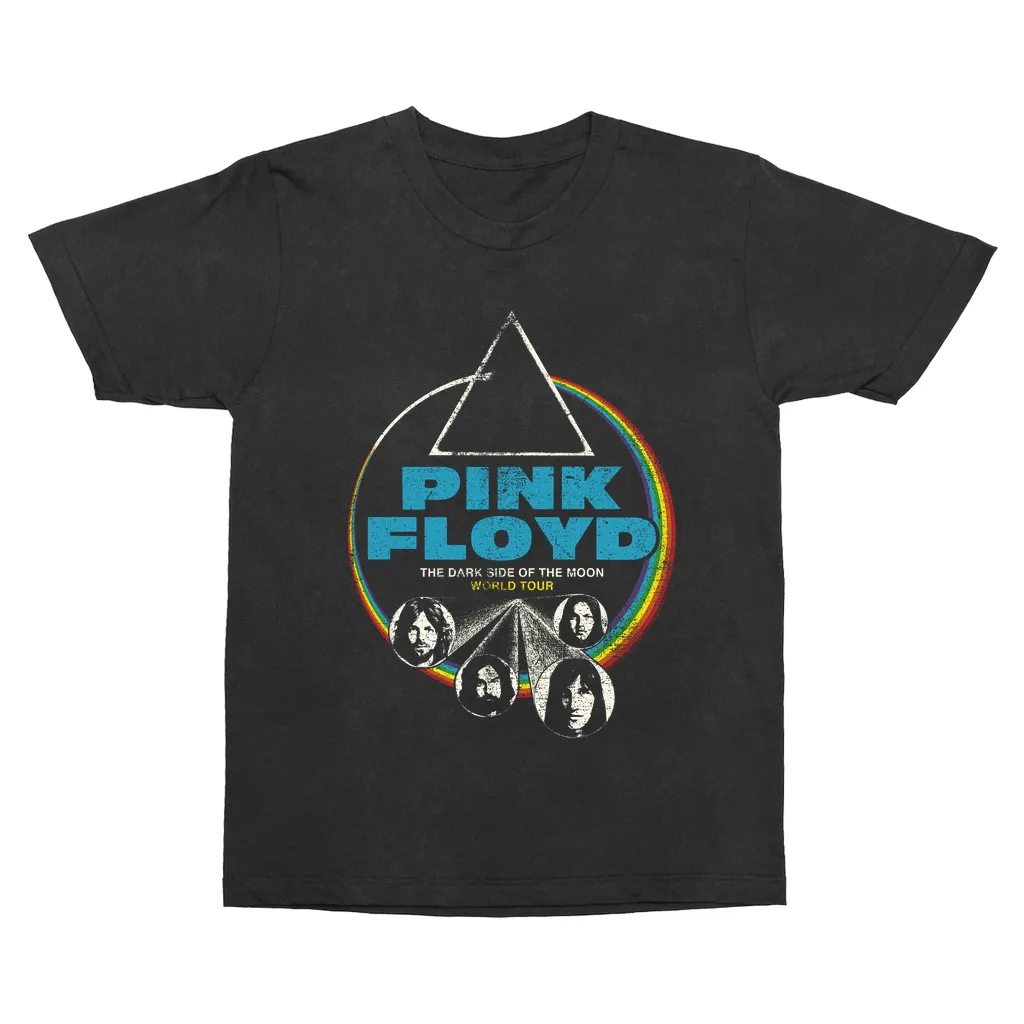 T-Shirt | World Tour The Dark Side Of The Moon Design Distressed Vintage Shirt