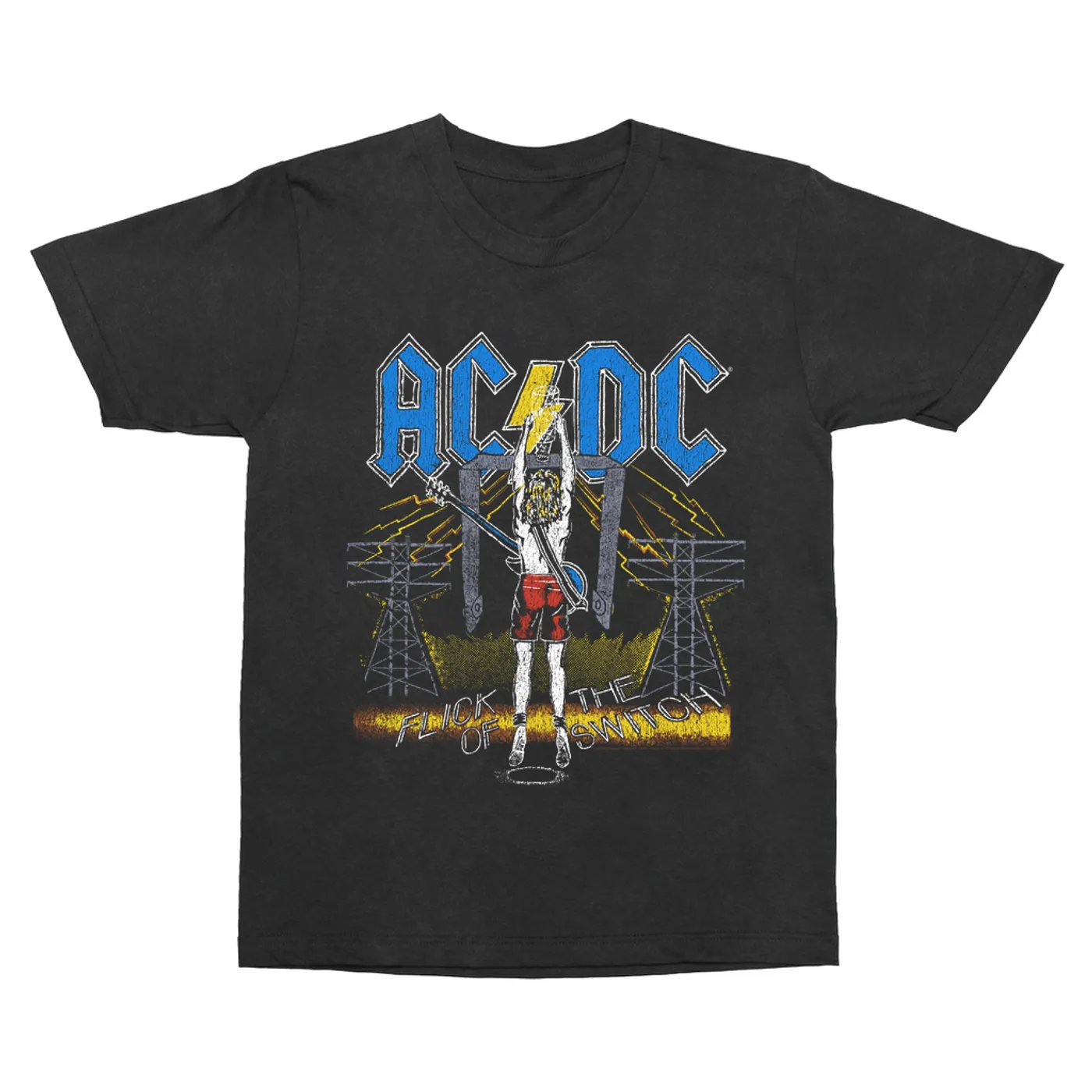 AC/DC T-Shirt | Flick Of The Switch Electricity ACDC Vintage Shirt