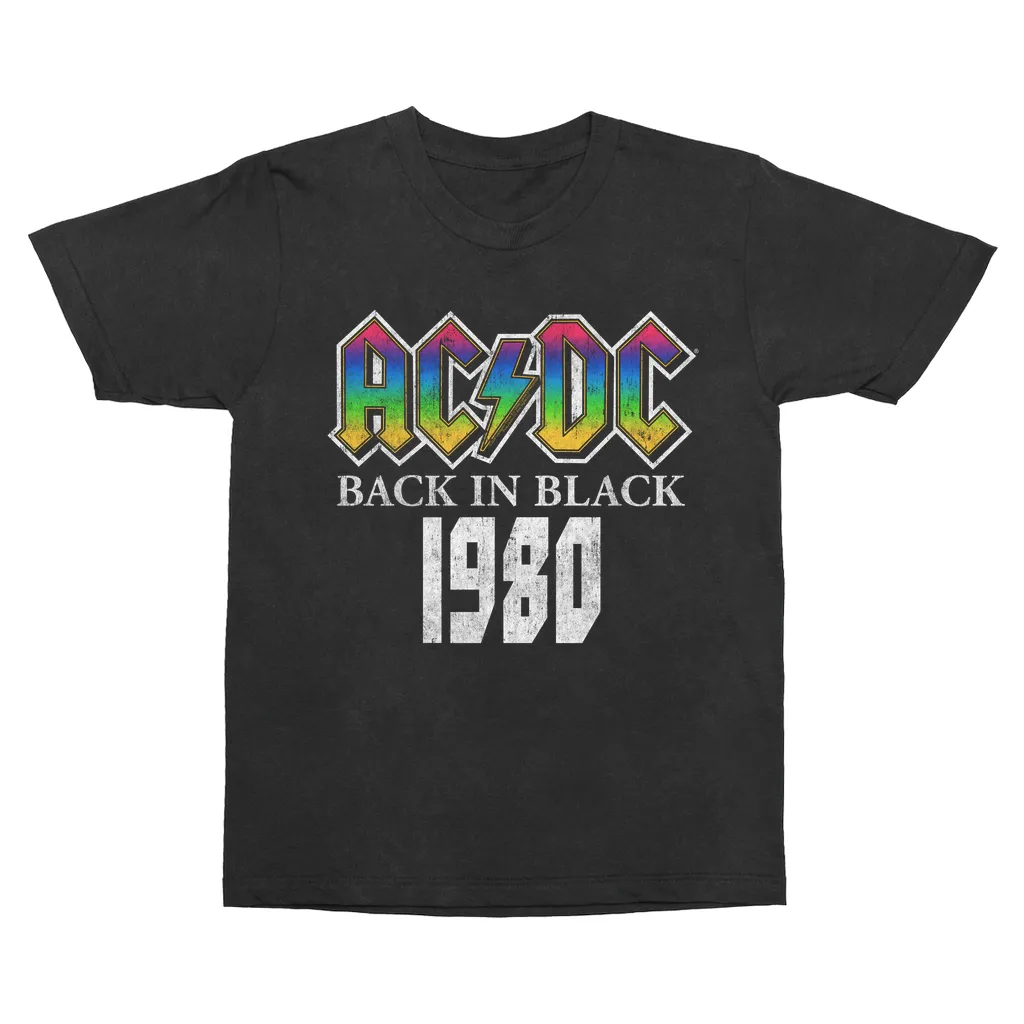 T-Shirt | 1980 Neon Ombre Logo Distressed Vintage Shirt