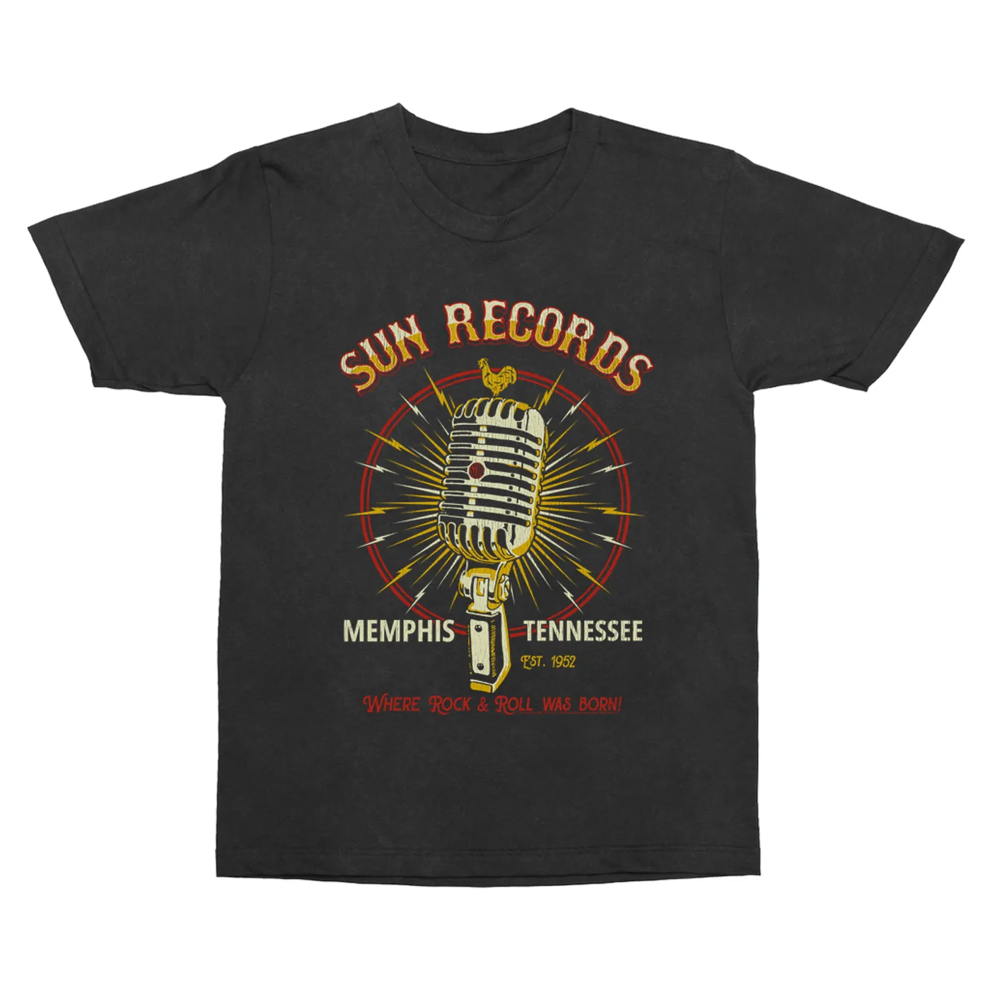 Sun Records T-Shirt | Where Rock n Roll Was Born Microphone Image Sun Records Vintage Shirt