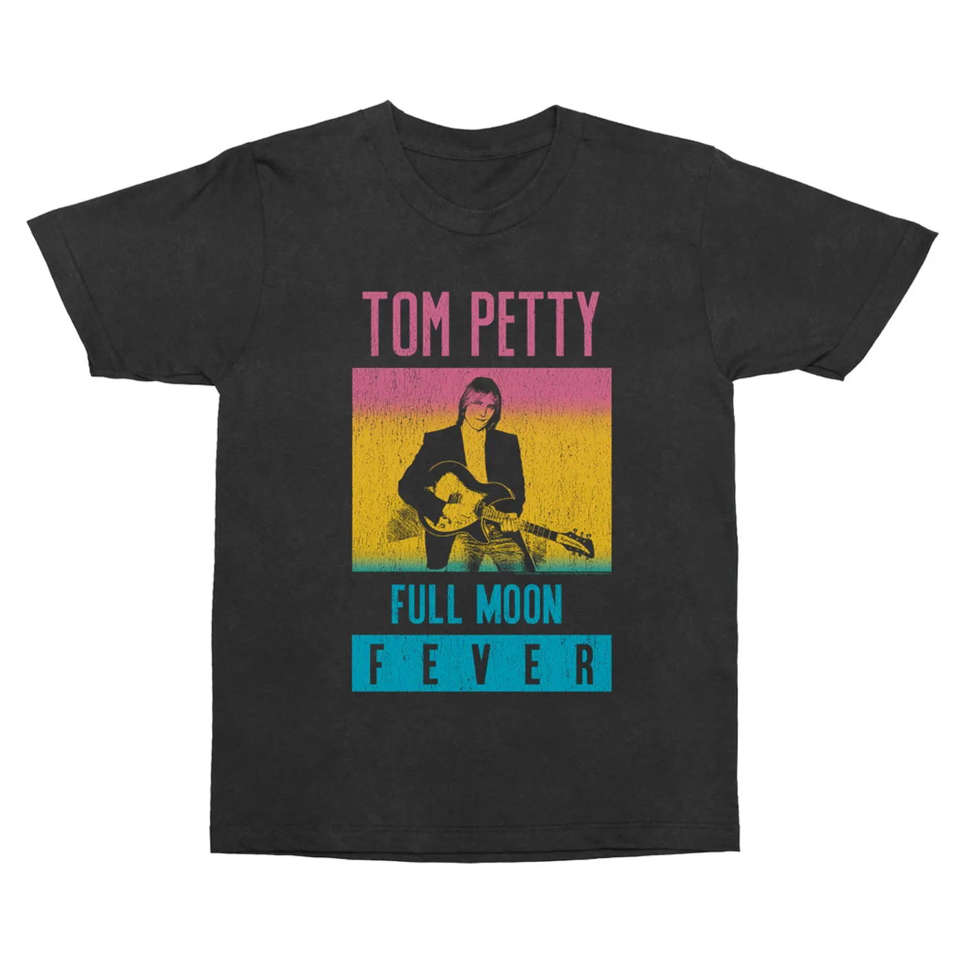 Tom Petty and the Heartbreakers T-Shirt | Full Moon Fever Album Design Distressed Tom Petty Vintage Shirt