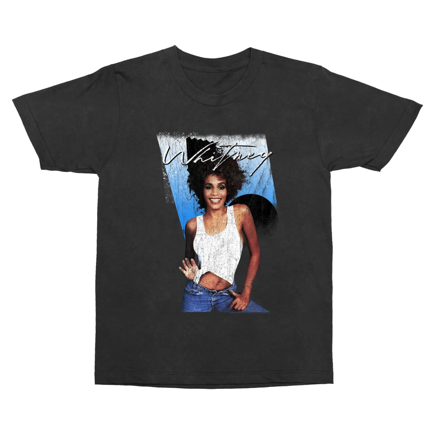 Whitney Houston T-Shirt | I Wanna Dance With Somebody Album Art Design Distressed Whitney Houston Vintage Shirt