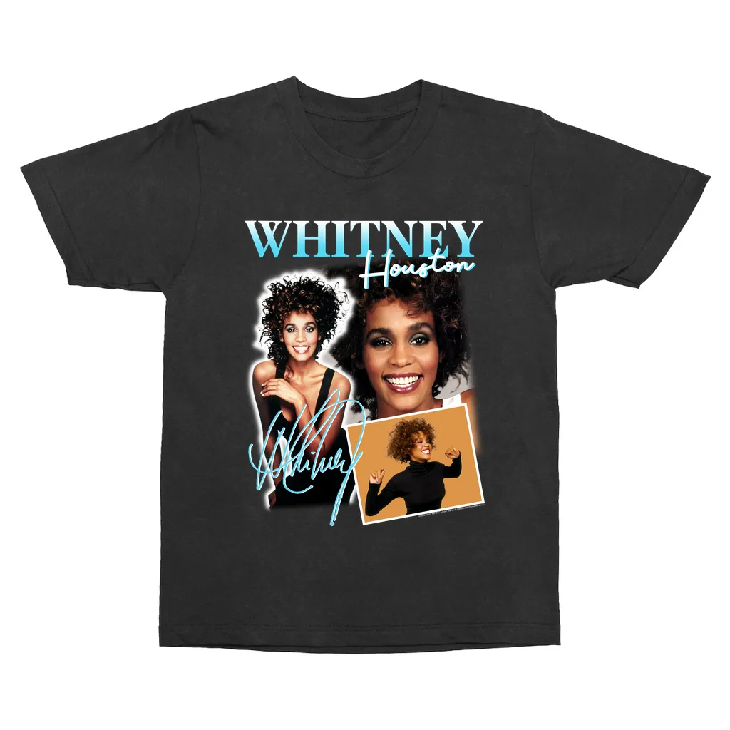 T-Shirt | 1987 Turquoise Photo Collage Design Vintage Shirt