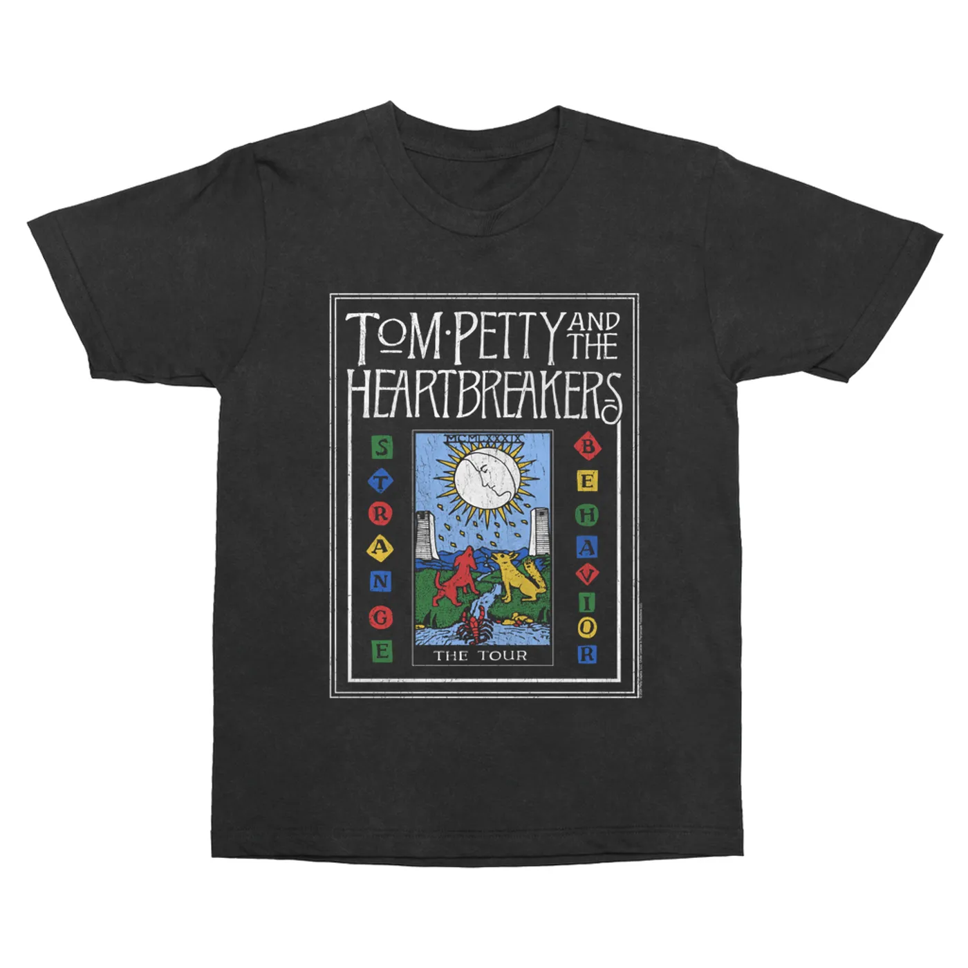 Tom Petty and the Heartbreakers T-Shirt | 1989 Strange Behavior Tour Image Distressed Tom Petty Vintage Shirt