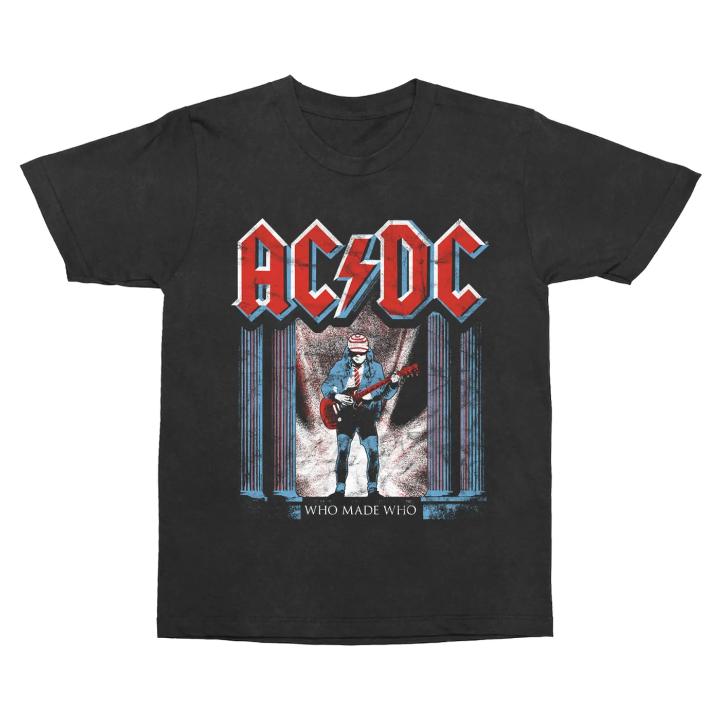 AC/DC T-Shirt | Who Made Who Red, White, Blue (Merchbar Exclusive) ACDC Vintage Shirt
