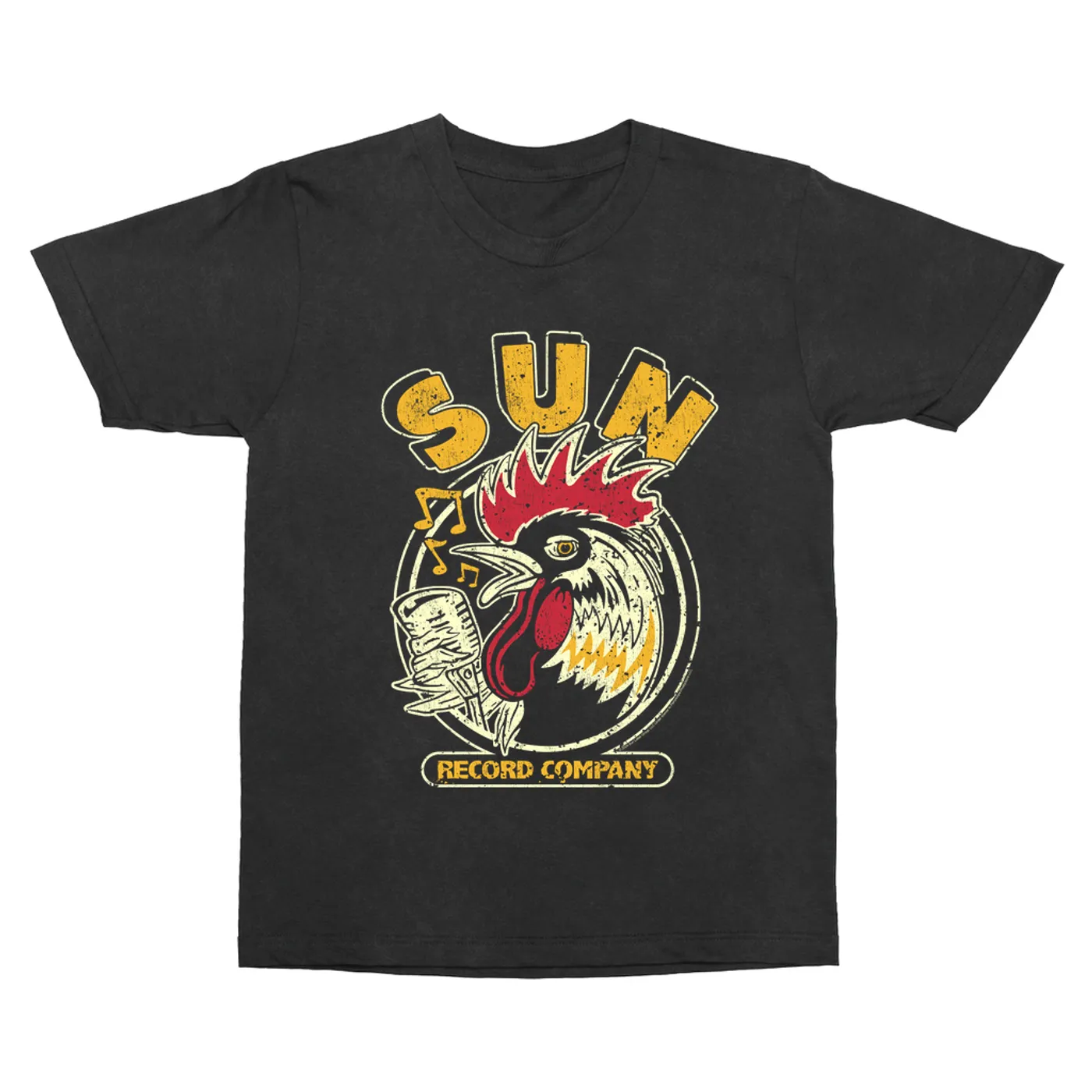 Sun Records T-Shirt | Vintage Rooster Record Label Logo Distressed Sun Records Vintage Shirt