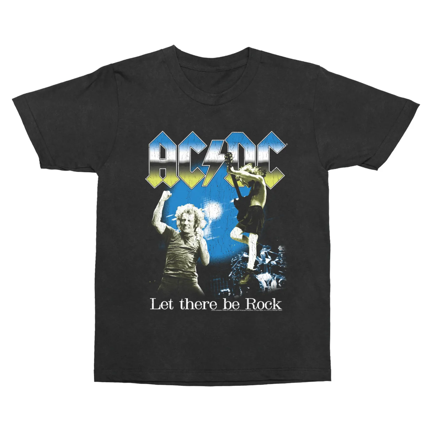 AC/DC T-Shirt | Let There Be Rock Live On Stage Distressed (Merchbar Exclusive) ACDC Vintage Shirt
