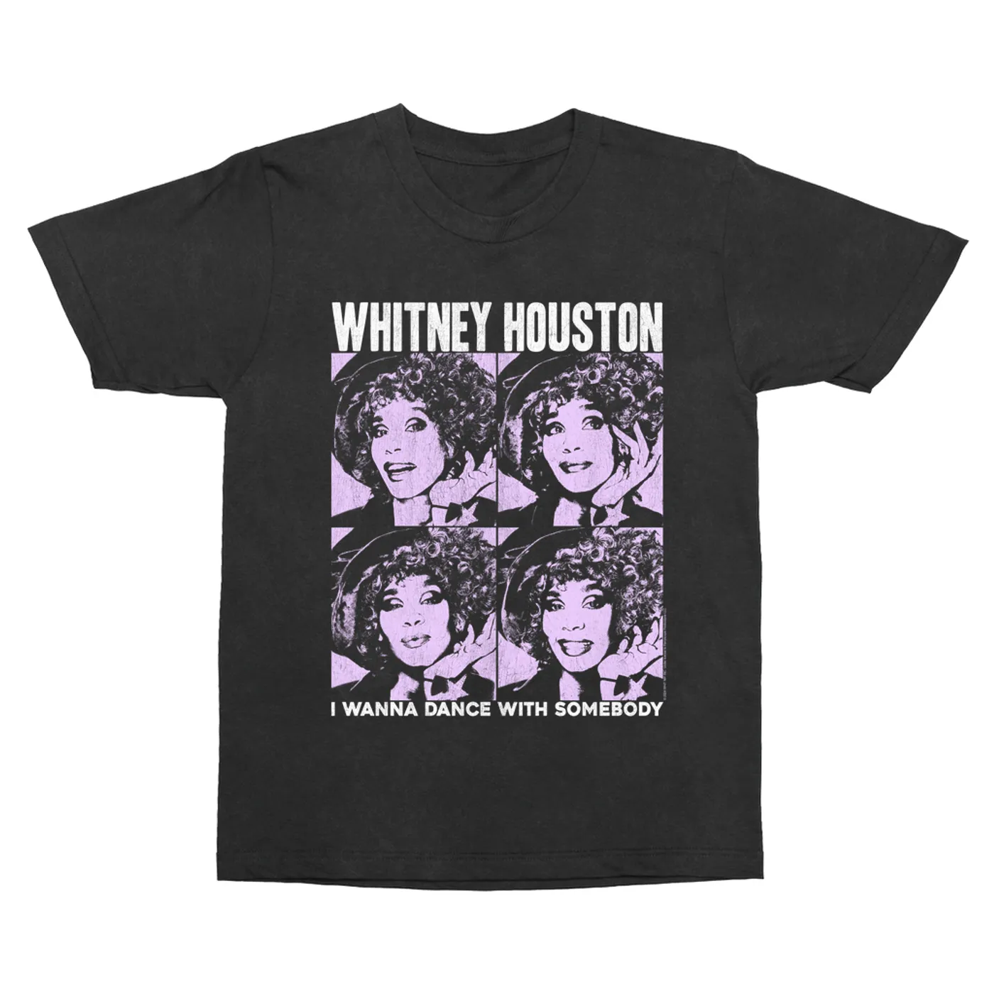Whitney Houston T-Shirt | I Wanna Dance Purple Pop Art Whitney Houston Vintage Shirt