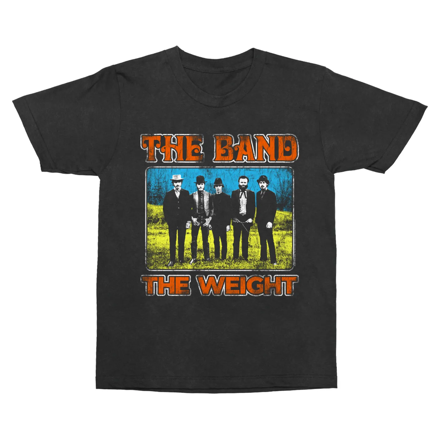 The Band T-Shirt | Colorful The Weight Design Distressed The Band Vintage Shirt