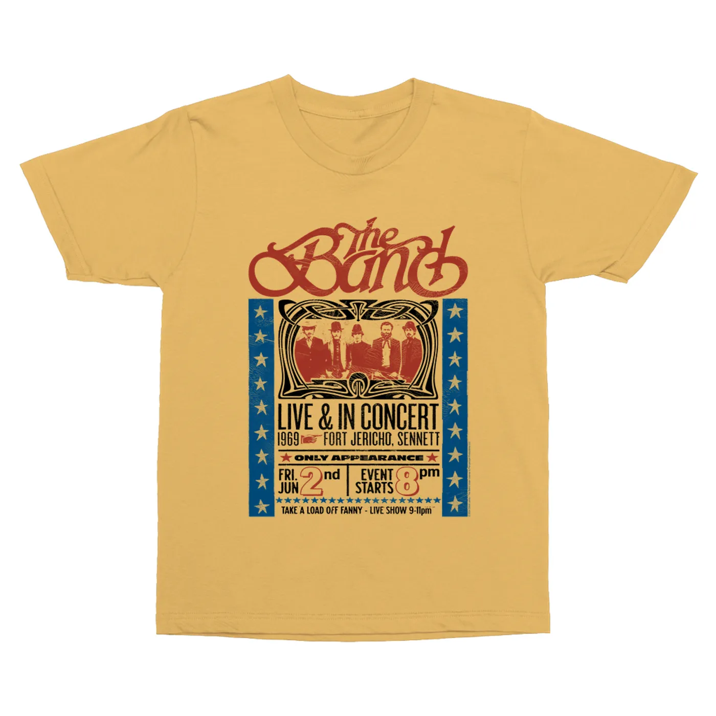 The Band T-Shirt | Live 1969 Fort Jericho Concert Distressed The Band Vintage Shirt