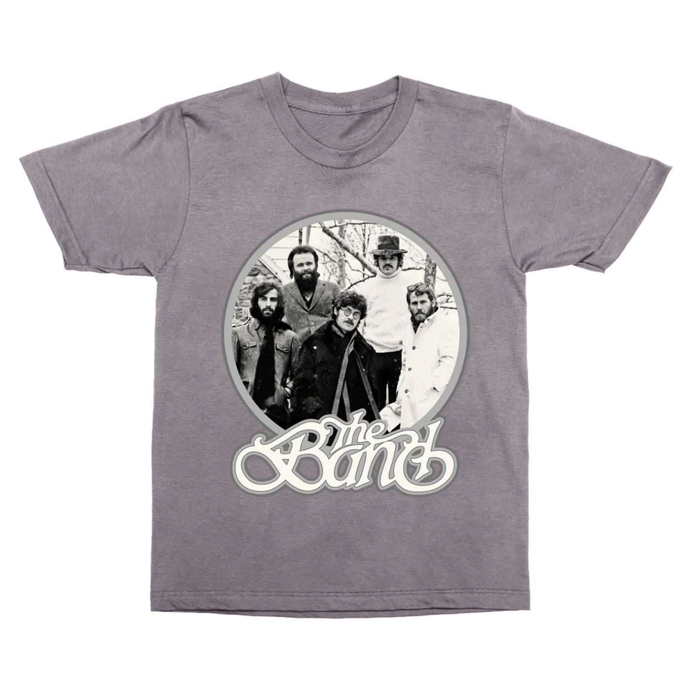 The Band T-Shirt | Silver Group Logo Design The Band Vintage Shirt