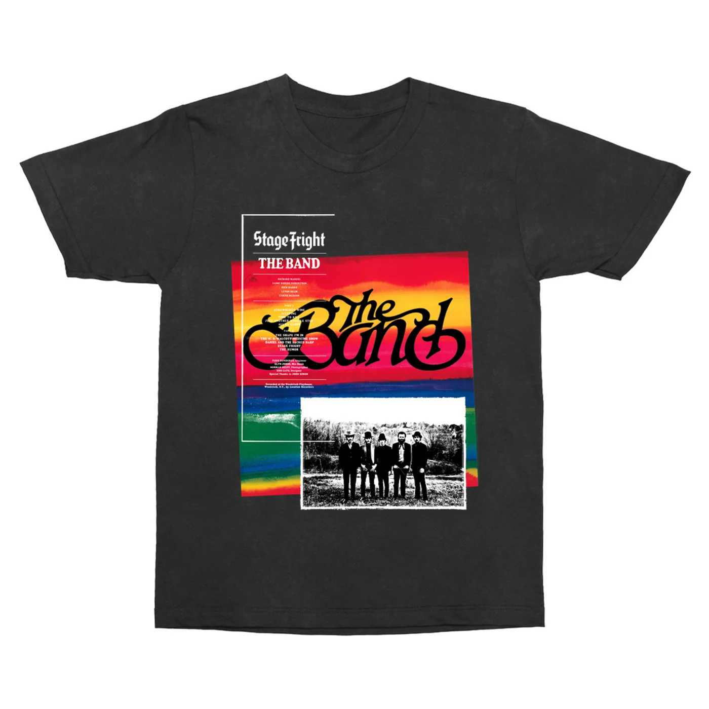The Band T-Shirt | Stage Fright Album Design The Band Vintage Shirt
