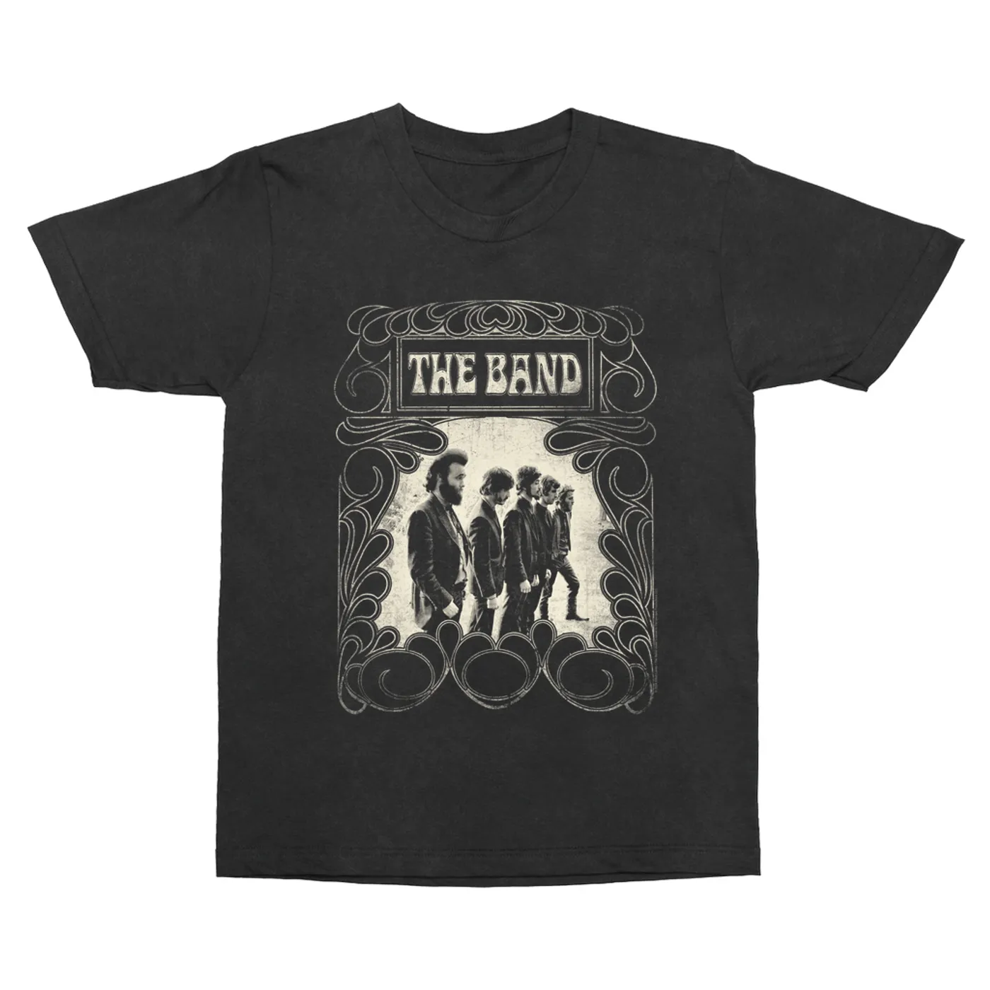 The Band T-Shirt | Vintage Design Profile Line Up Distressed The Band Vintage Shirt