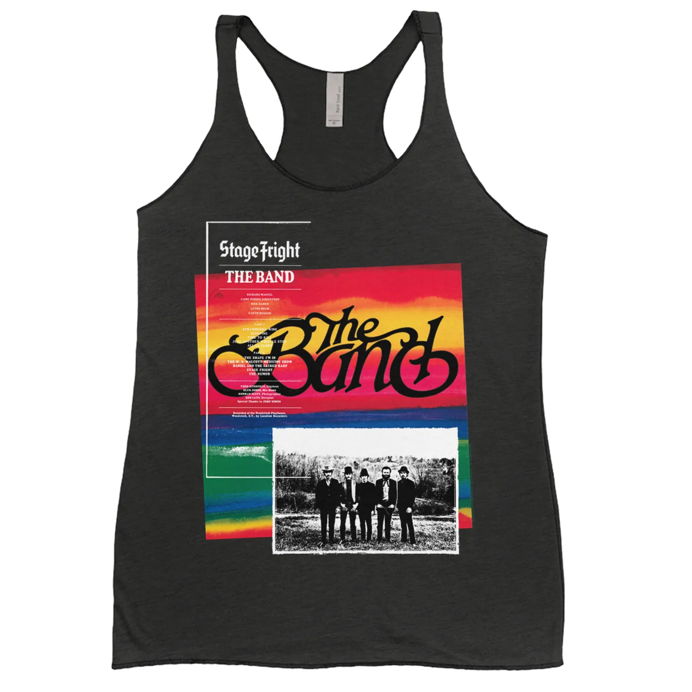 The Band Ladies' Tank Top | Stage Fright Album Design The Band Shirt