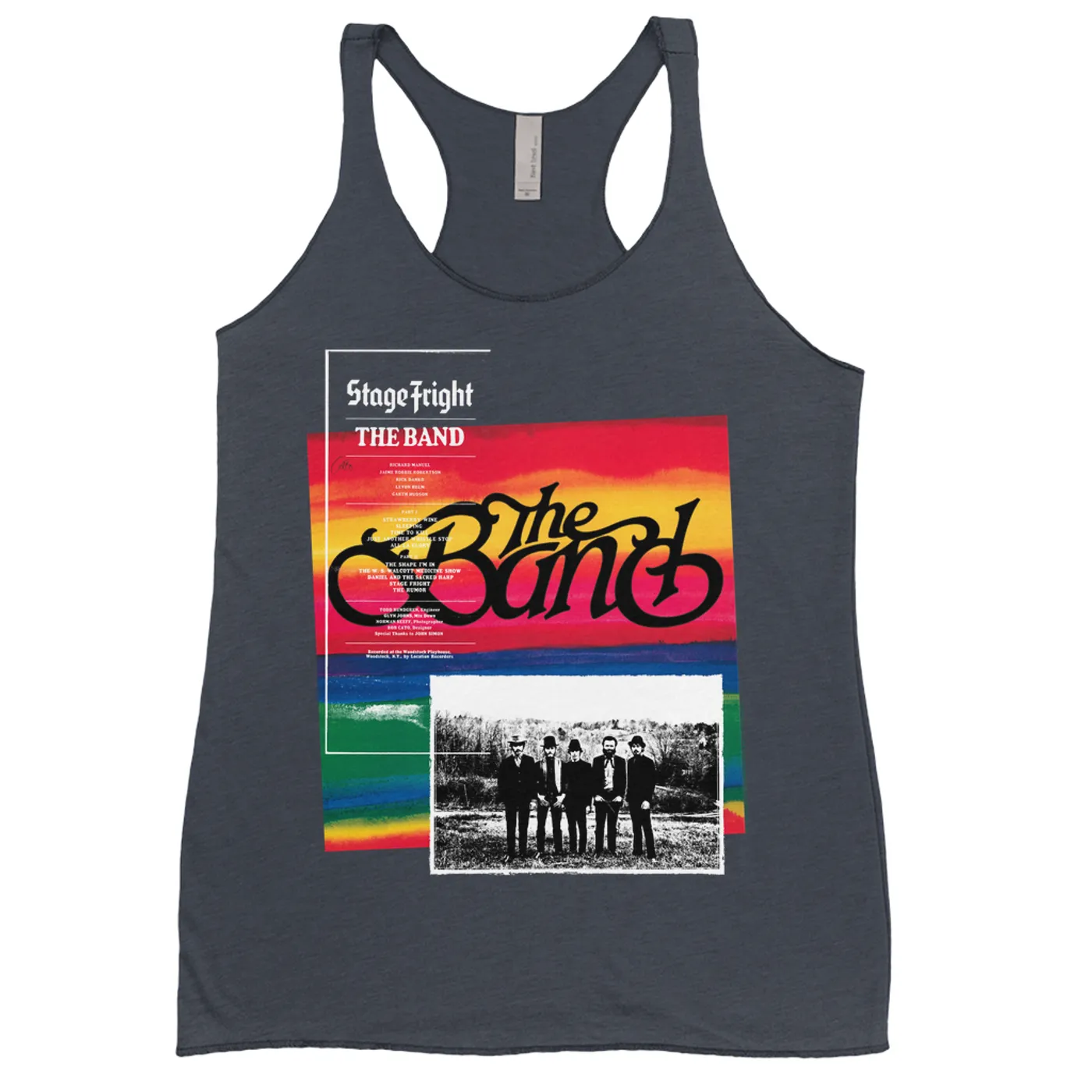 The Band Ladies' Tank Top | Stage Fright Album Design The Band Shirt