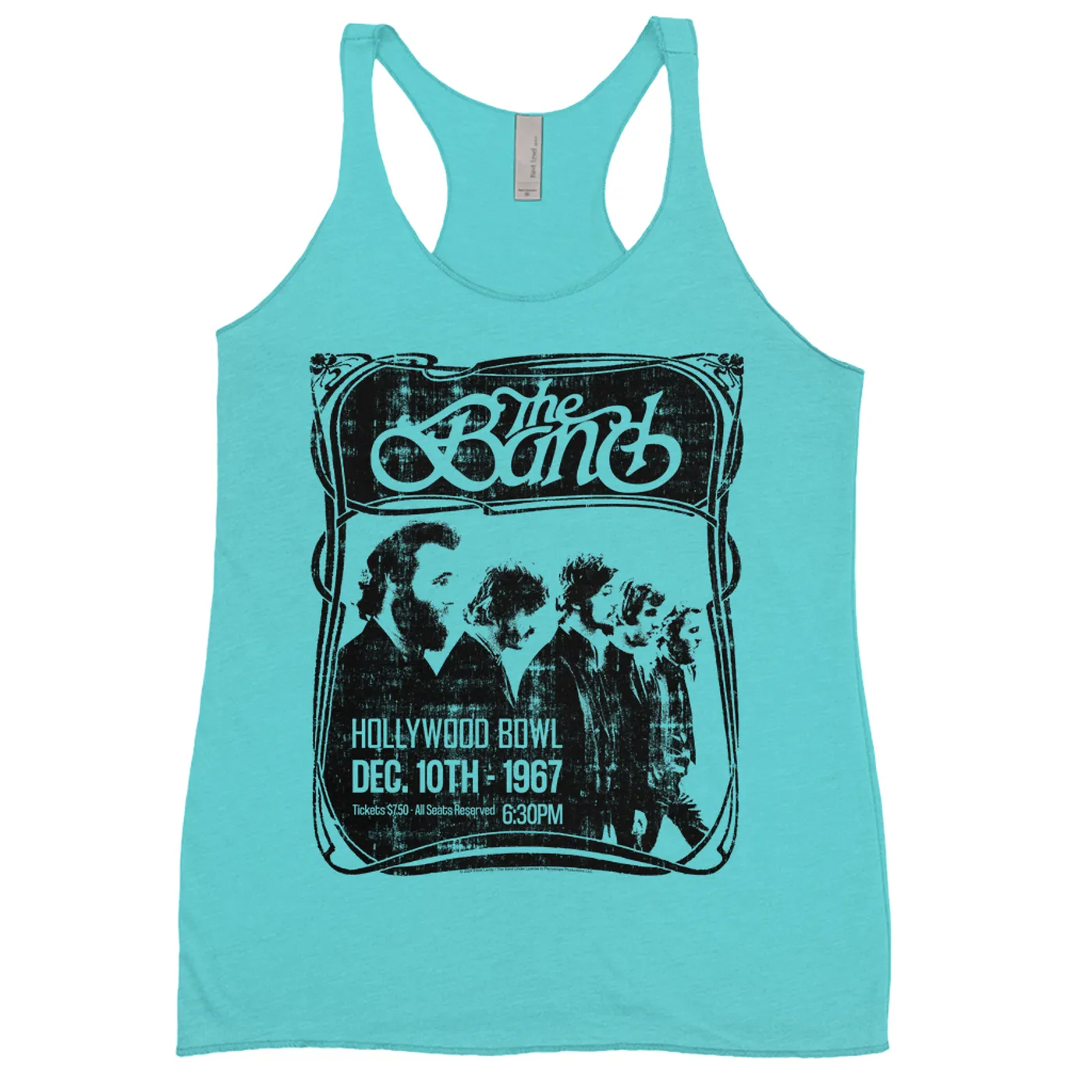 The Band Ladies' Tank Top | Hollywood Bowl 1967 Concert Distressed (Merchbar Exclusive) The Band Shirt