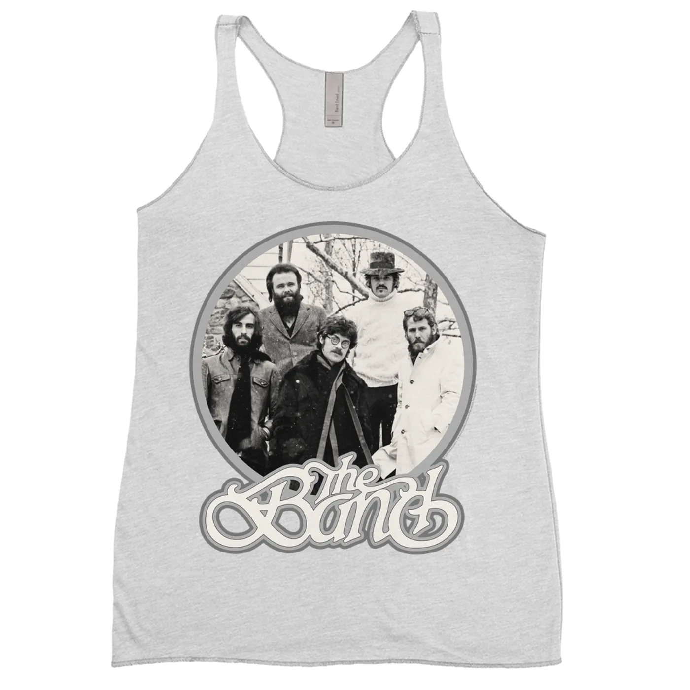 The Band Ladies' Tank Top | Silver Group Logo Design The Band Shirt