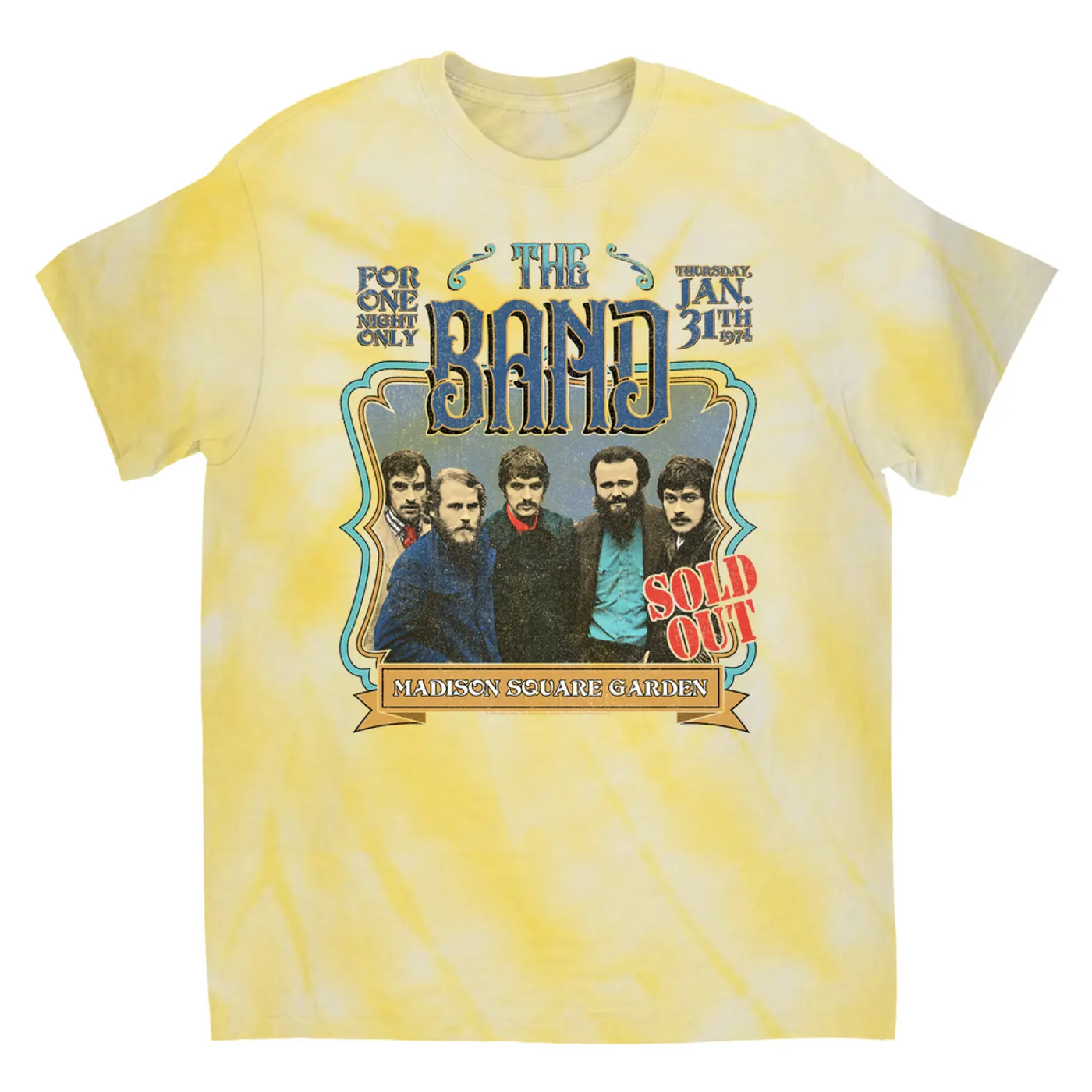 The Band T-Shirt | MSG Concert Distressed (Merchbar Exclusive) The Band Tie Dye Shirt