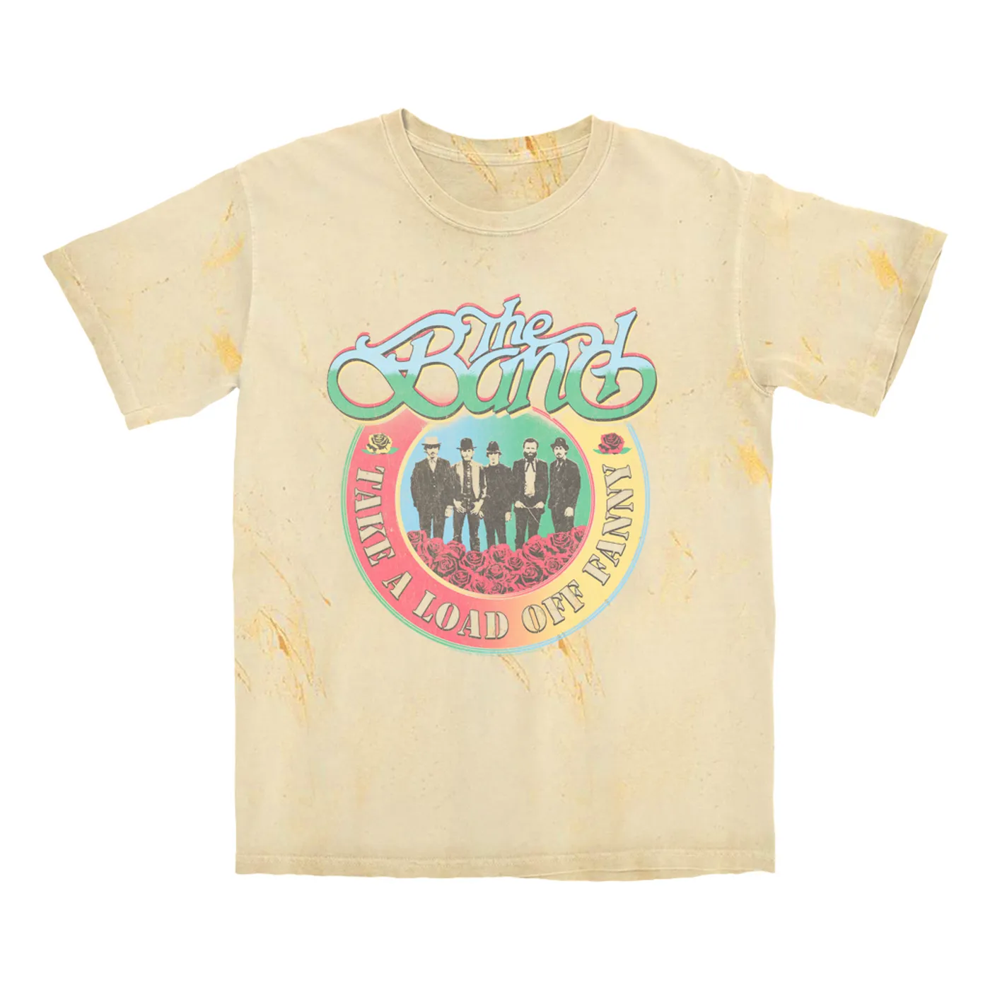 The Band T-shirt | Take A Load Off Fanny Colorful Ombre Distressed The Band Color Blast Shirt