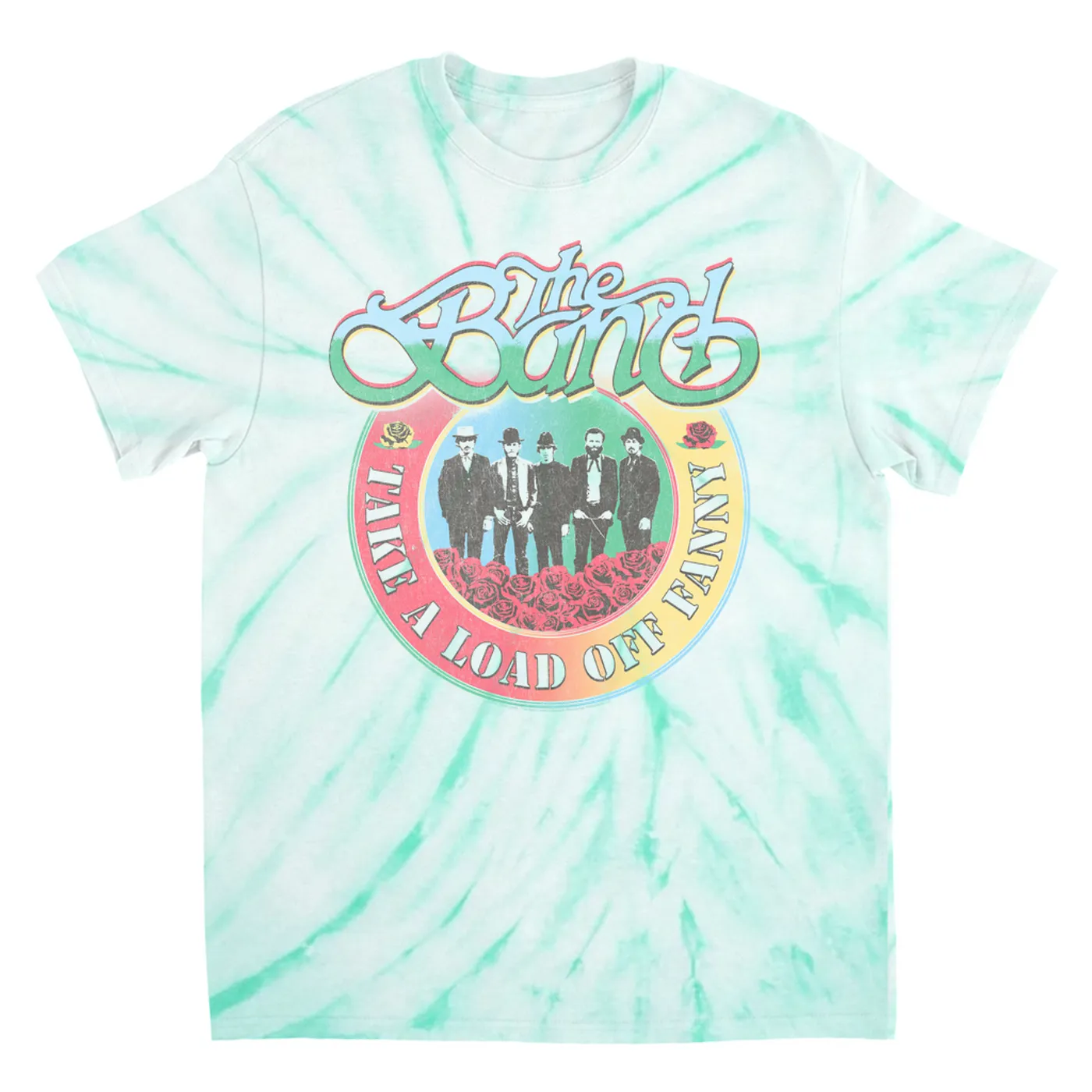 The Band T-Shirt | Take A Load Off Fanny Colorful Ombre Distressed The Band Tie Dye Shirt