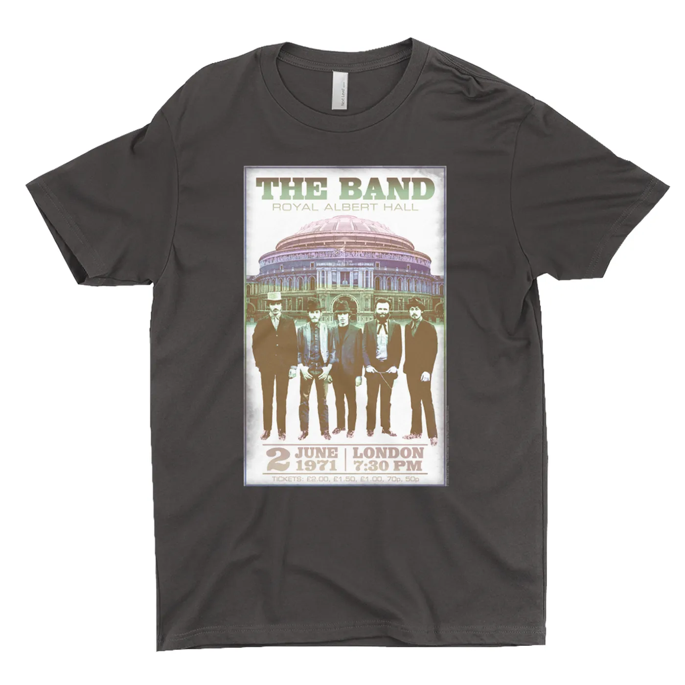 The Band T-Shirt | Royal Albert Hall 1971 Concert The Band Dark Shirt