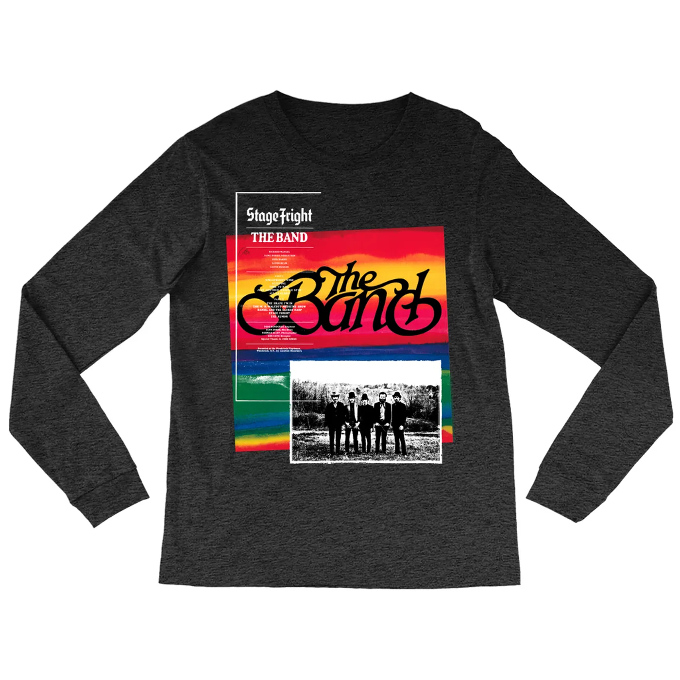 The Band Long Sleeve Shirt | Stage Fright Album Design The Band Shirt