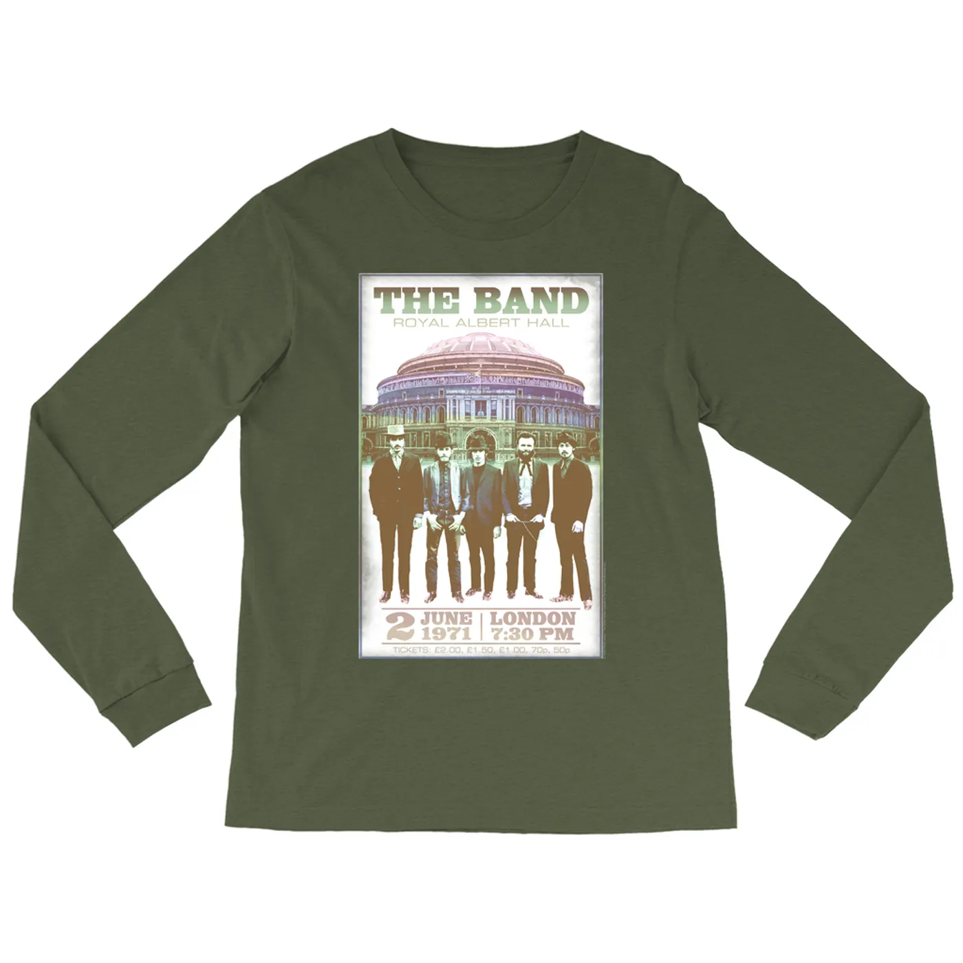 The Band Long Sleeve Shirt | Royal Albert Hall 1971 Concert The Band Shirt
