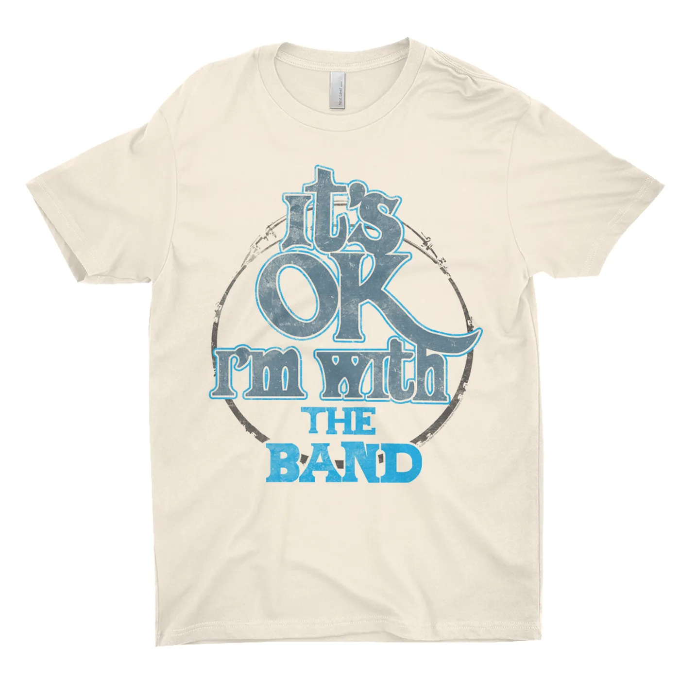 The Band T-Shirt | I'm With The Band Blue Distressed The Band Light Shirt