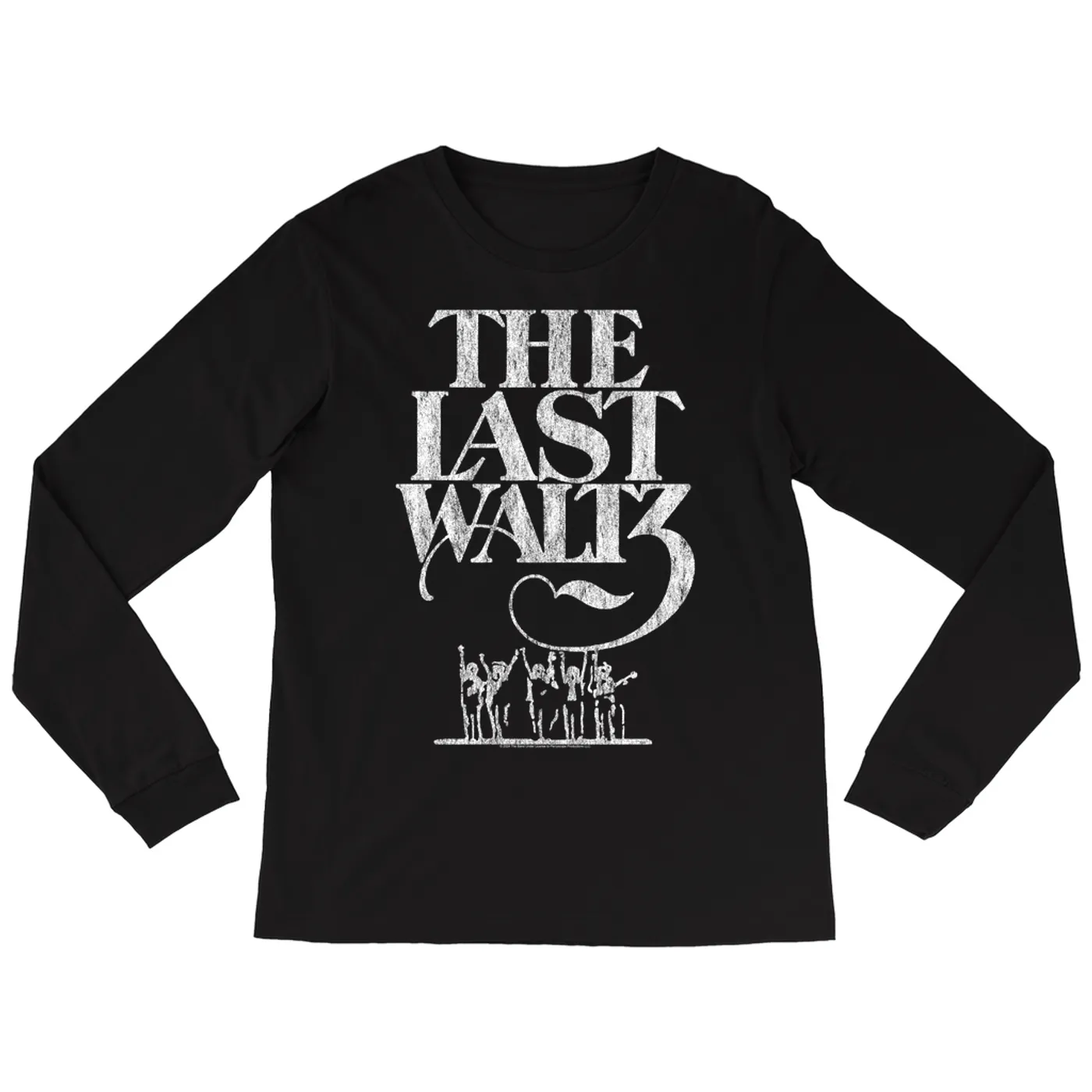 The Band Long Sleeve Shirt | The Last Waltz Concert Logo Distressed The Band Shirt