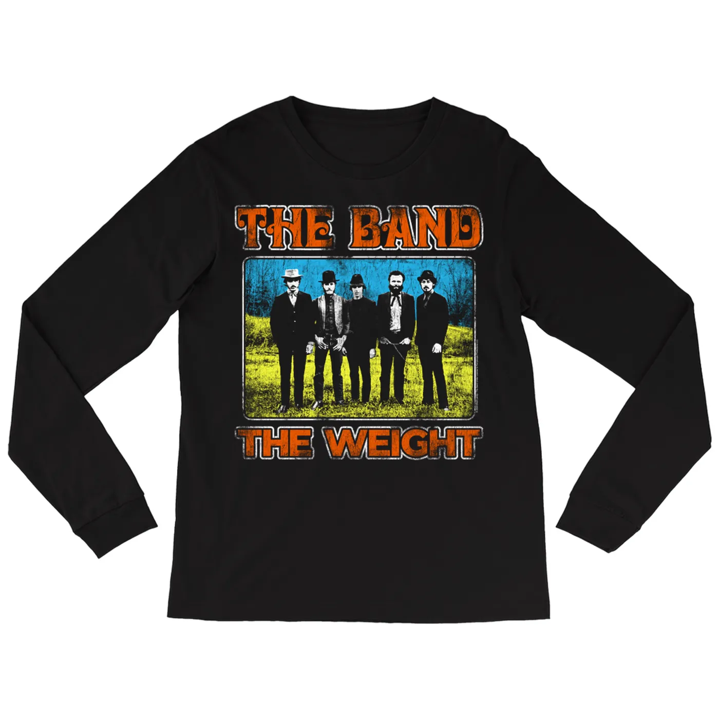 The Band Long Sleeve Shirt | Colorful The Weight Design Distressed The Band Shirt