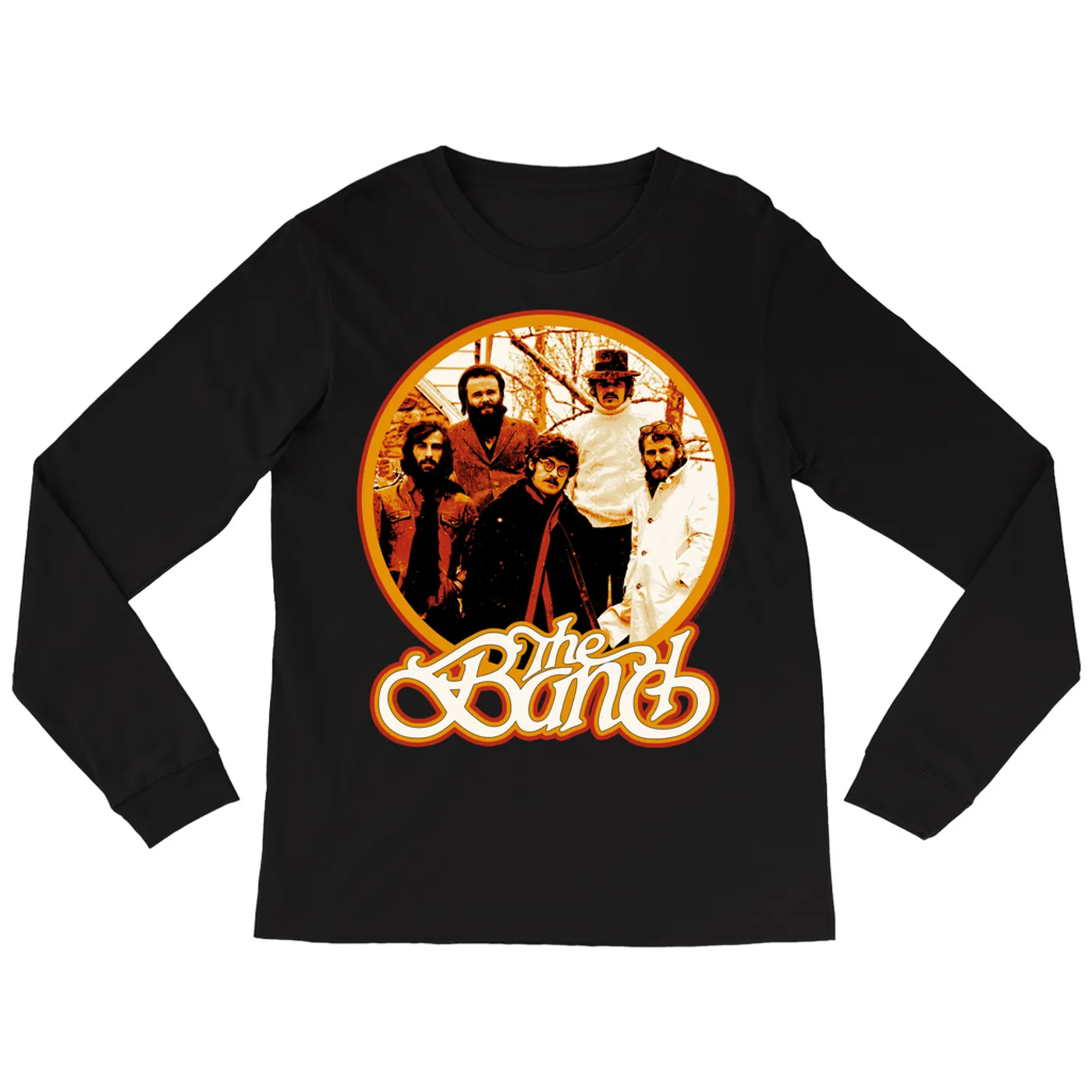 The Band Long Sleeve Shirt | Orange Group Logo Design The Band Shirt