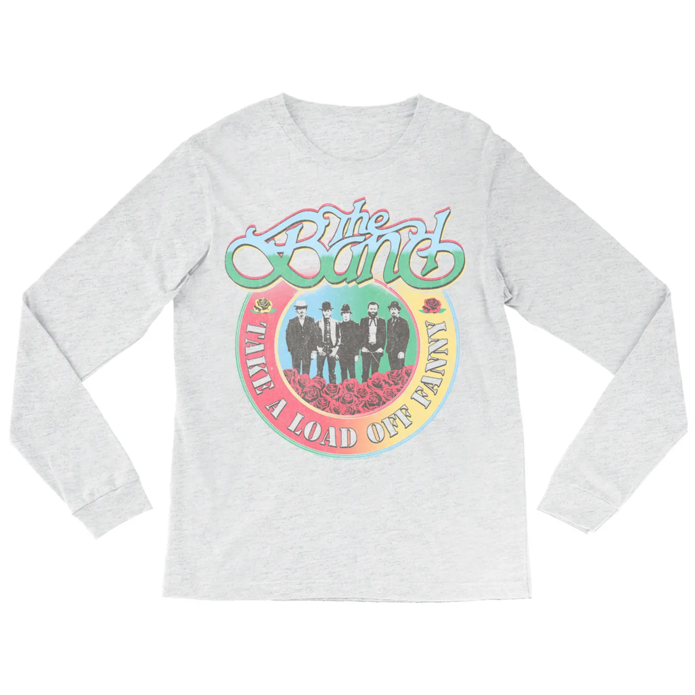 The Band Long Sleeve Shirt | Take A Load Off Fanny Colorful Ombre Distressed The Band Shirt