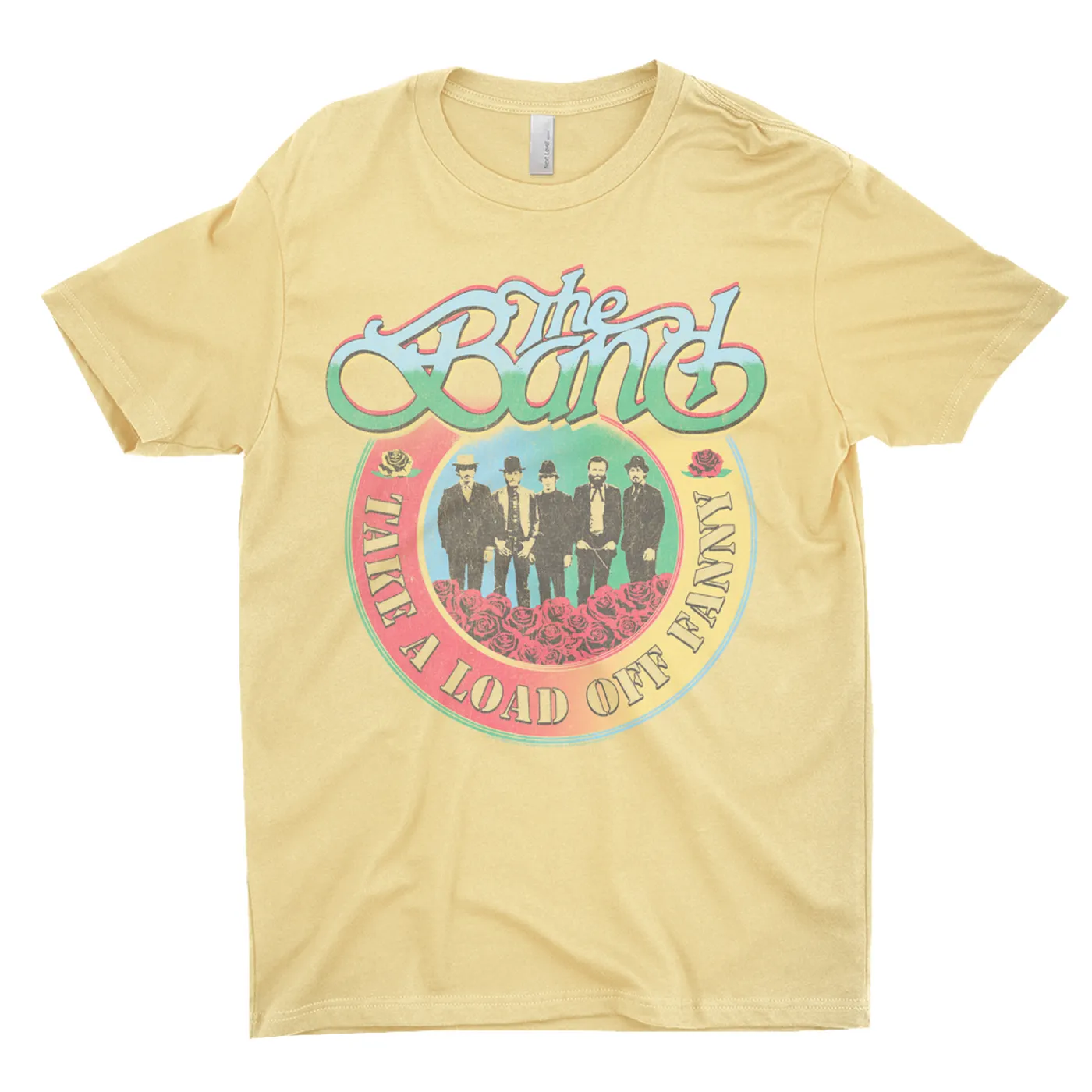 The Band T-Shirt | Take A Load Off Fanny Colorful Ombre Distressed The Band Light Shirt