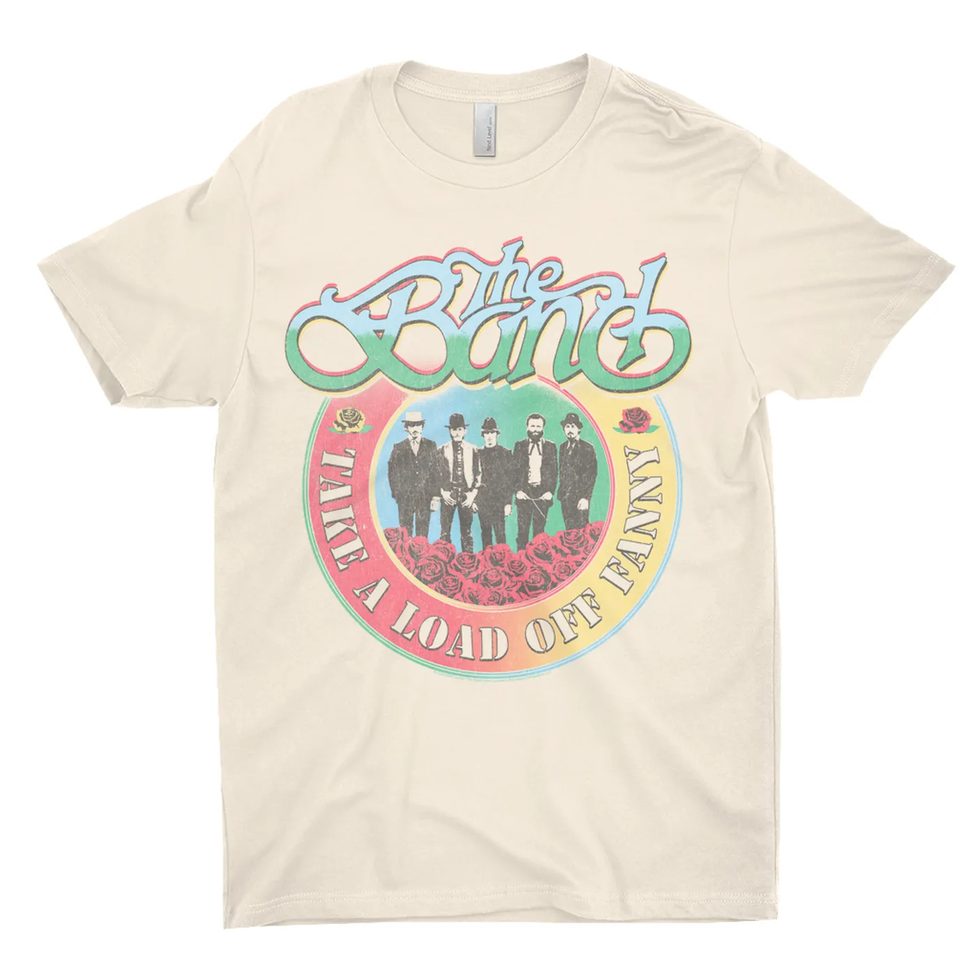 The Band T-Shirt | Take A Load Off Fanny Colorful Ombre Distressed The Band Light Shirt