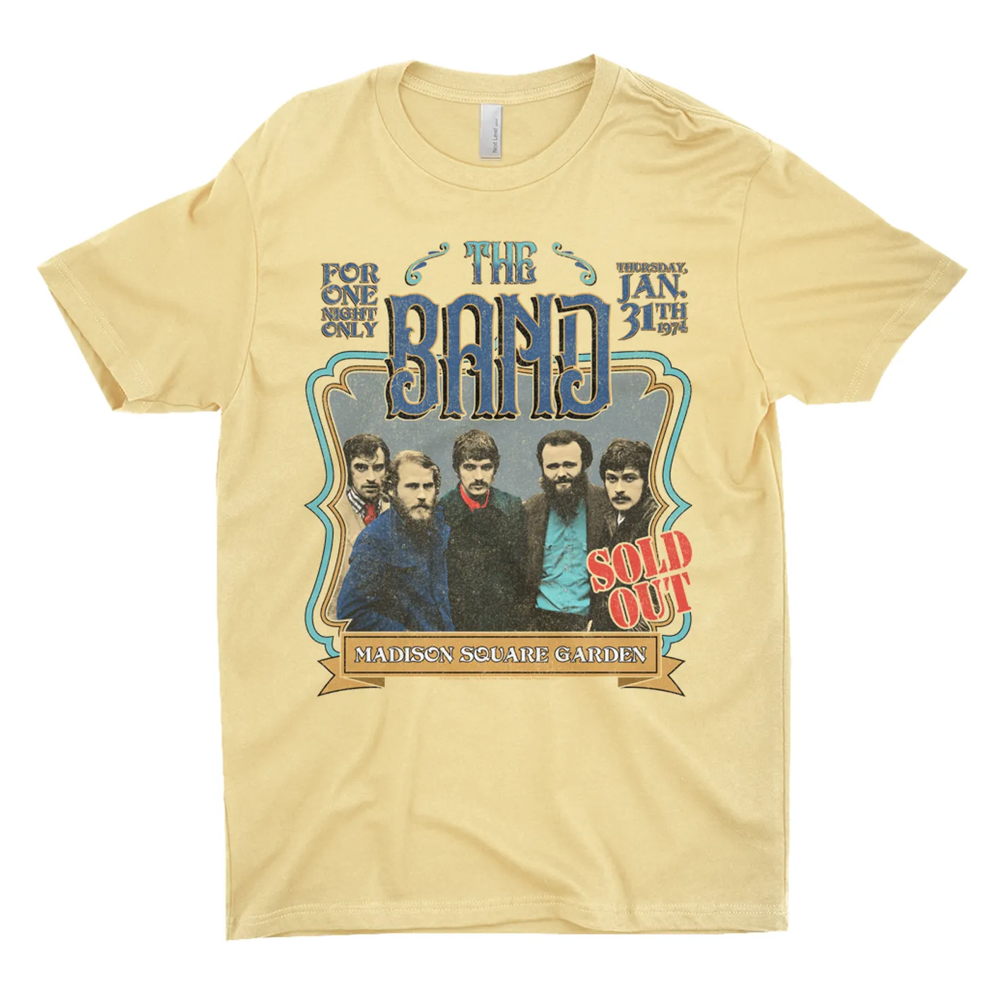 The Band T-Shirt | MSG Concert Distressed (Merchbar Exclusive) The Band Light Shirt