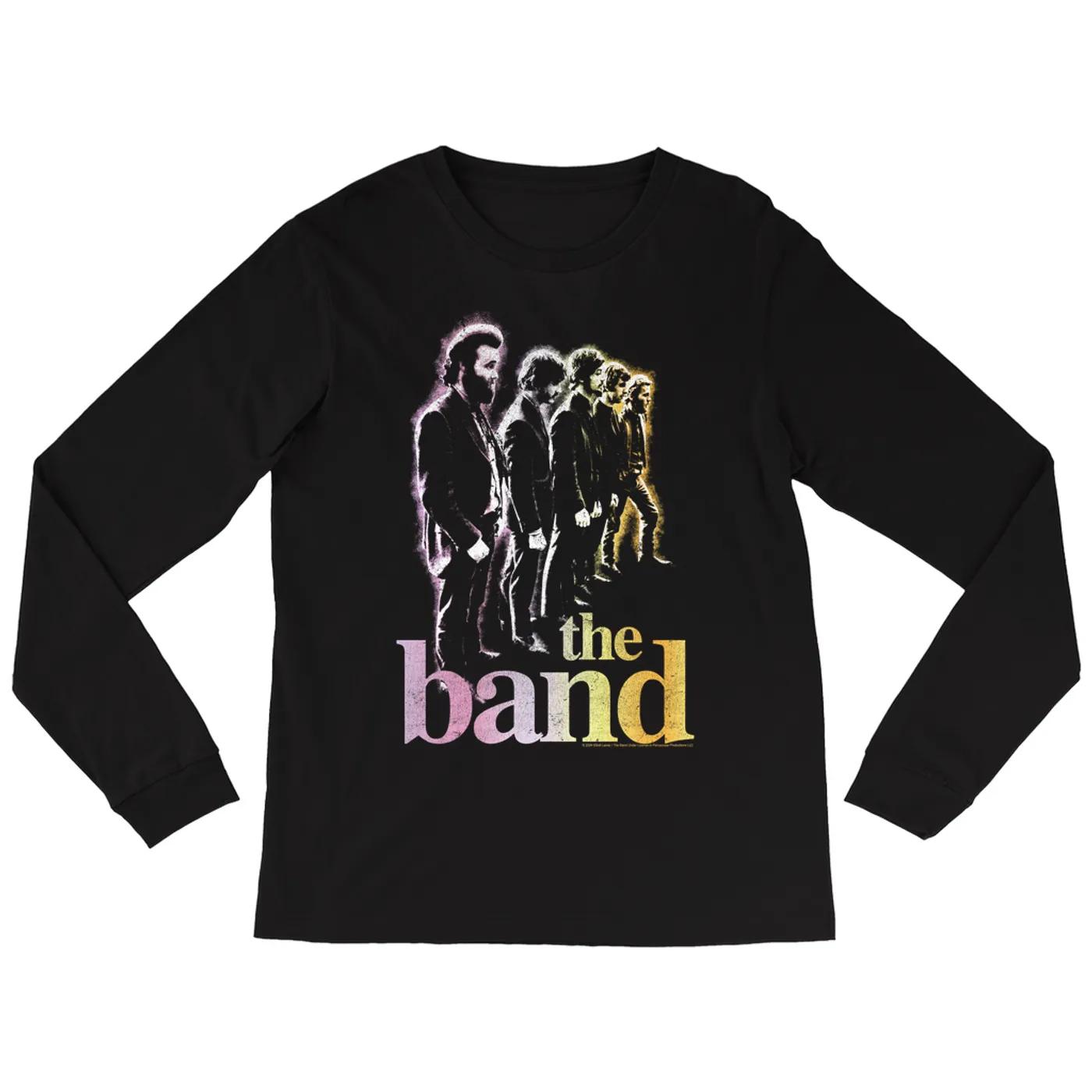The Band Long Sleeve Shirt | All Lined Up Colorful Ombre Distressed (Merchbar Exclusive) The Band Shirt