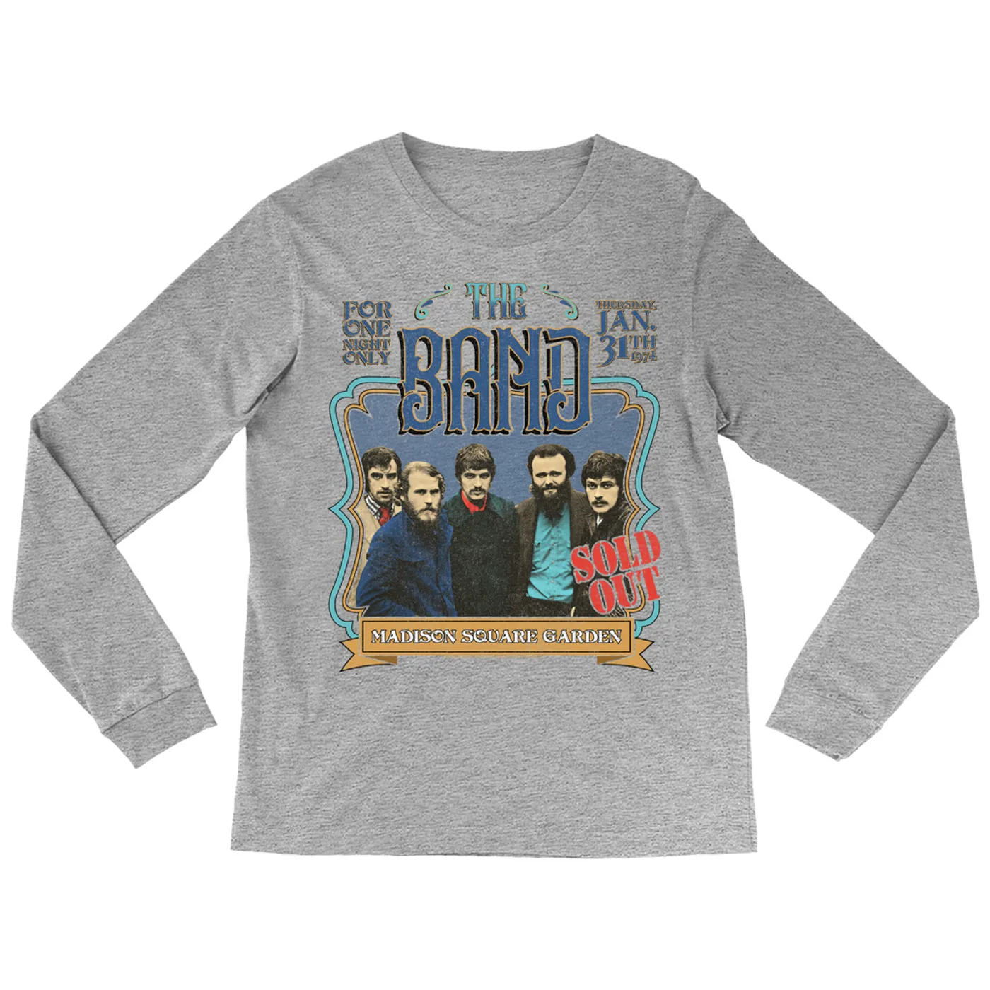 The Band Long Sleeve Shirt | MSG Concert Distressed (Merchbar Exclusive) The Band Shirt