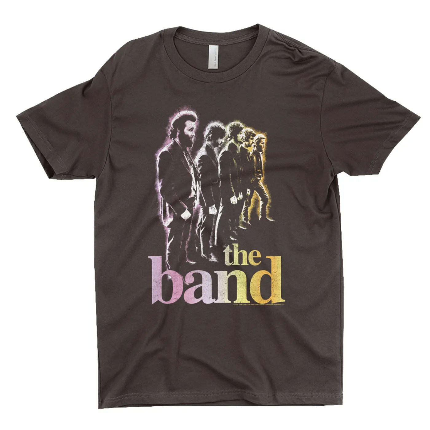 The Band T-Shirt | All Lined Up Colorful Ombre Distressed (Merchbar Exclusive) The Band Dark Shirt