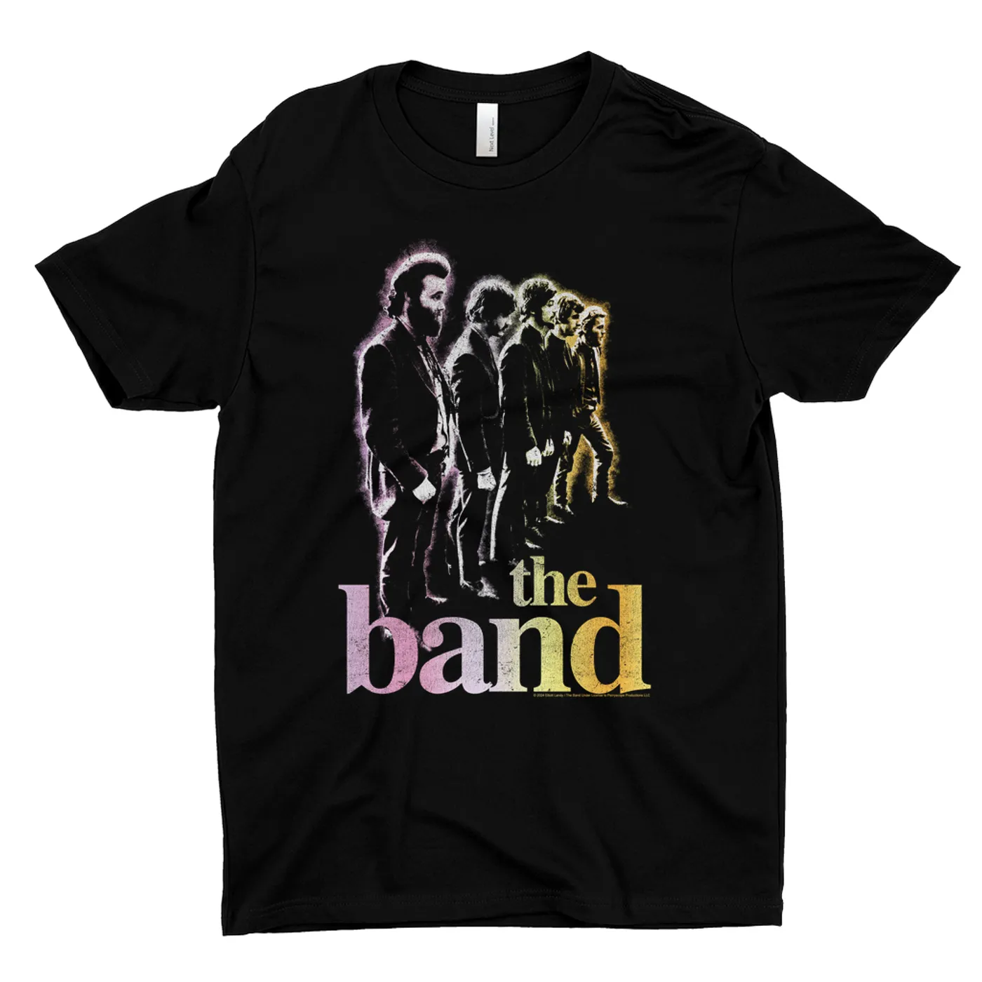The Band T-Shirt | All Lined Up Colorful Ombre Distressed (Merchbar Exclusive) The Band Dark Shirt
