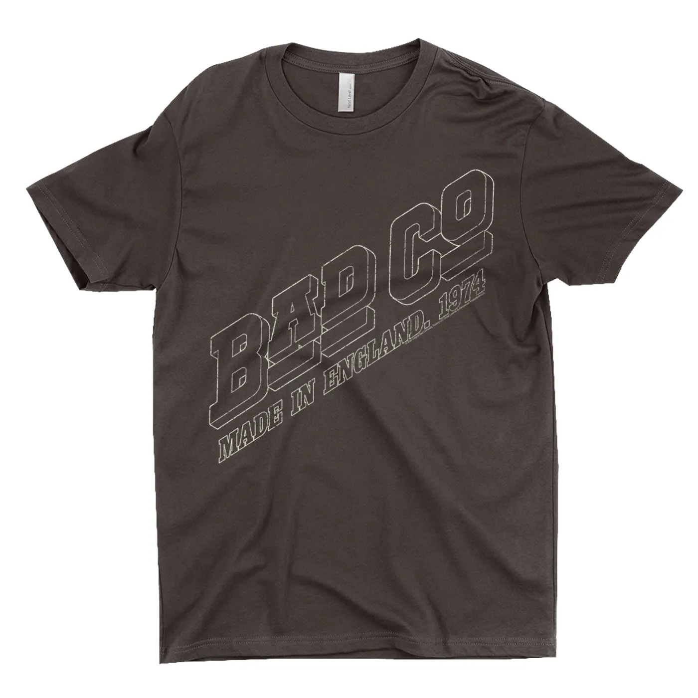 Bad Company T-Shirt | 1974 Made in England Logo Distressed Bad Company Dark Shirt
