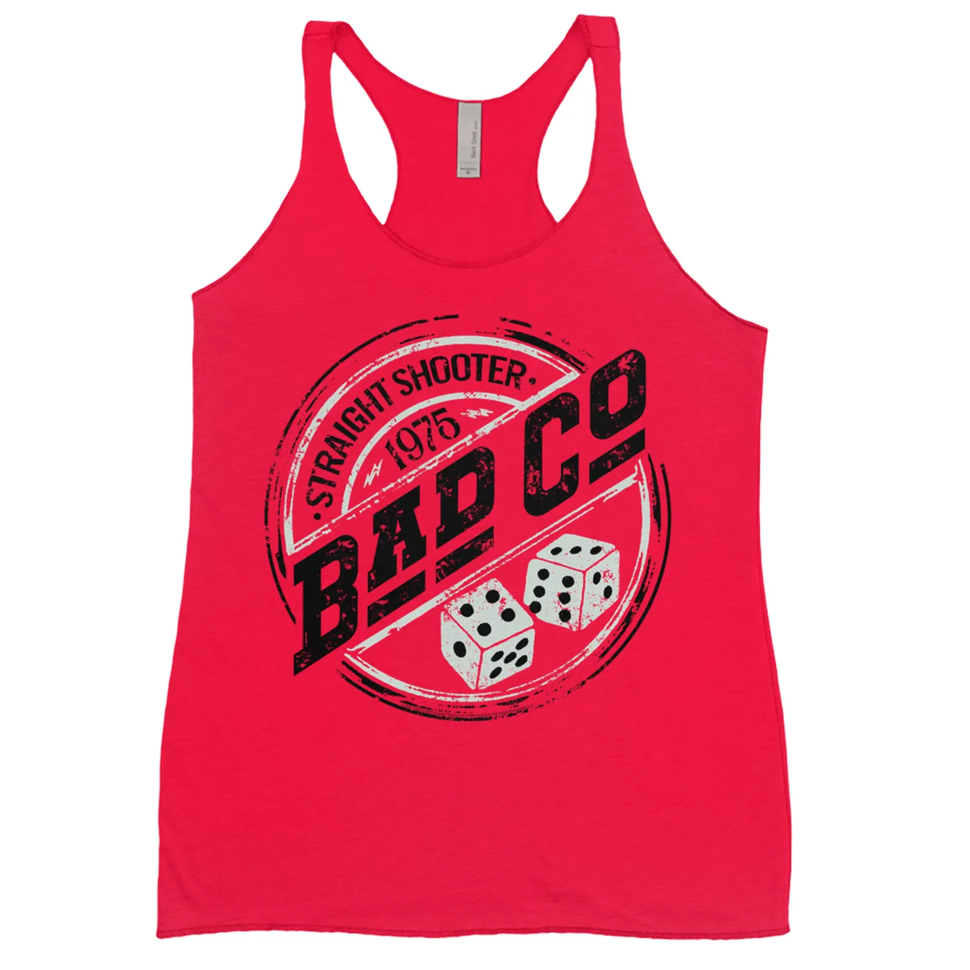 Bad Company Ladies' Tank Top | Straight Shooter 1975 Circle Logo Distressed Bad Company Shirt