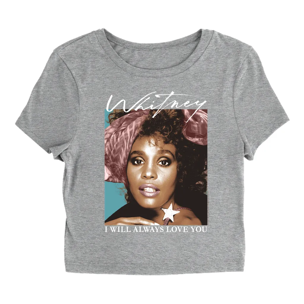 Women's T-Shirt | 1987 Whitney Pastel Image Distressed Baby Tee