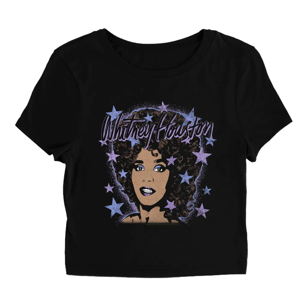 Women's T-Shirt | Purple Stars Design Baby Tee