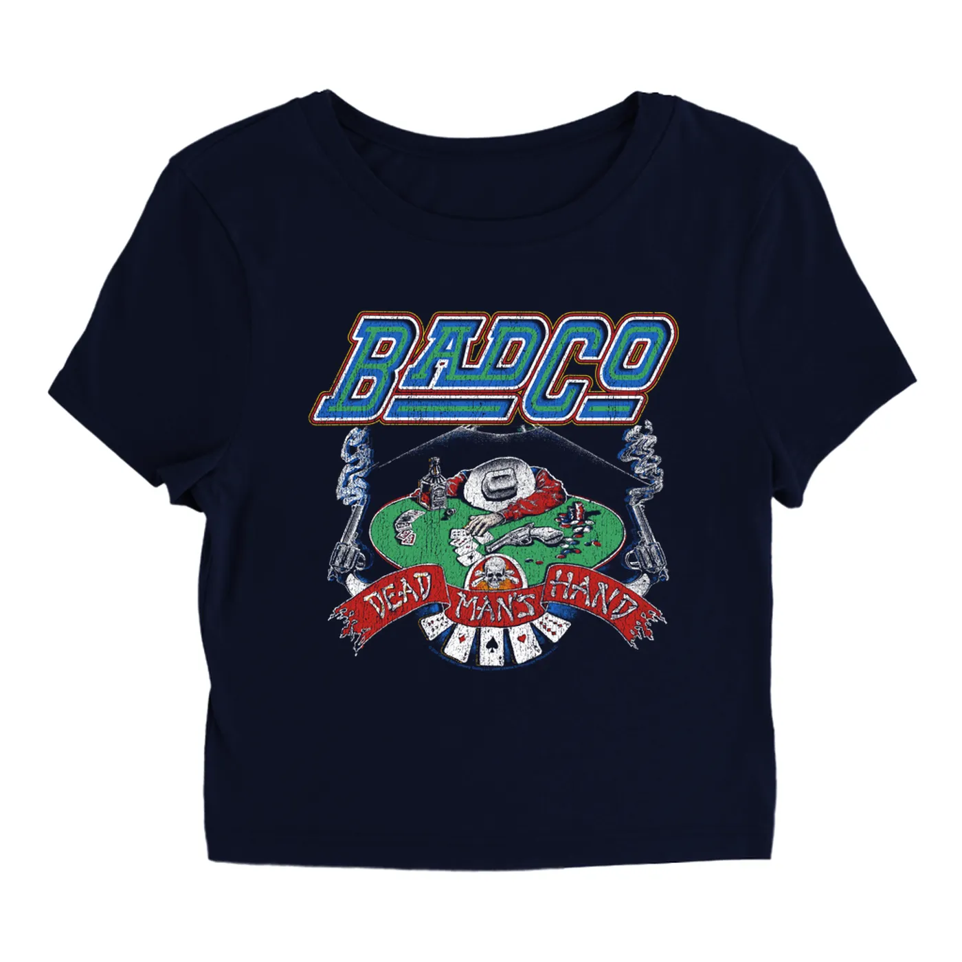 Bad Company Women's T-Shirt | Dead Man's Hand Bad Company Baby Tee