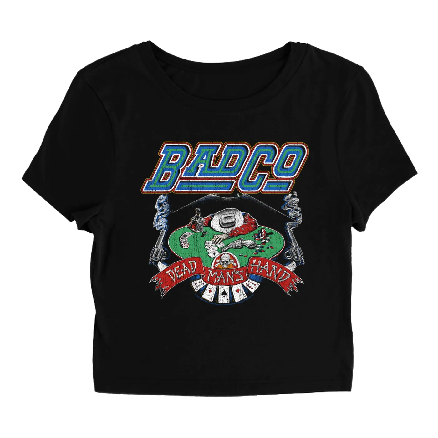 Bad Company Women's T-Shirt | Dead Man's Hand Bad Company Baby Tee